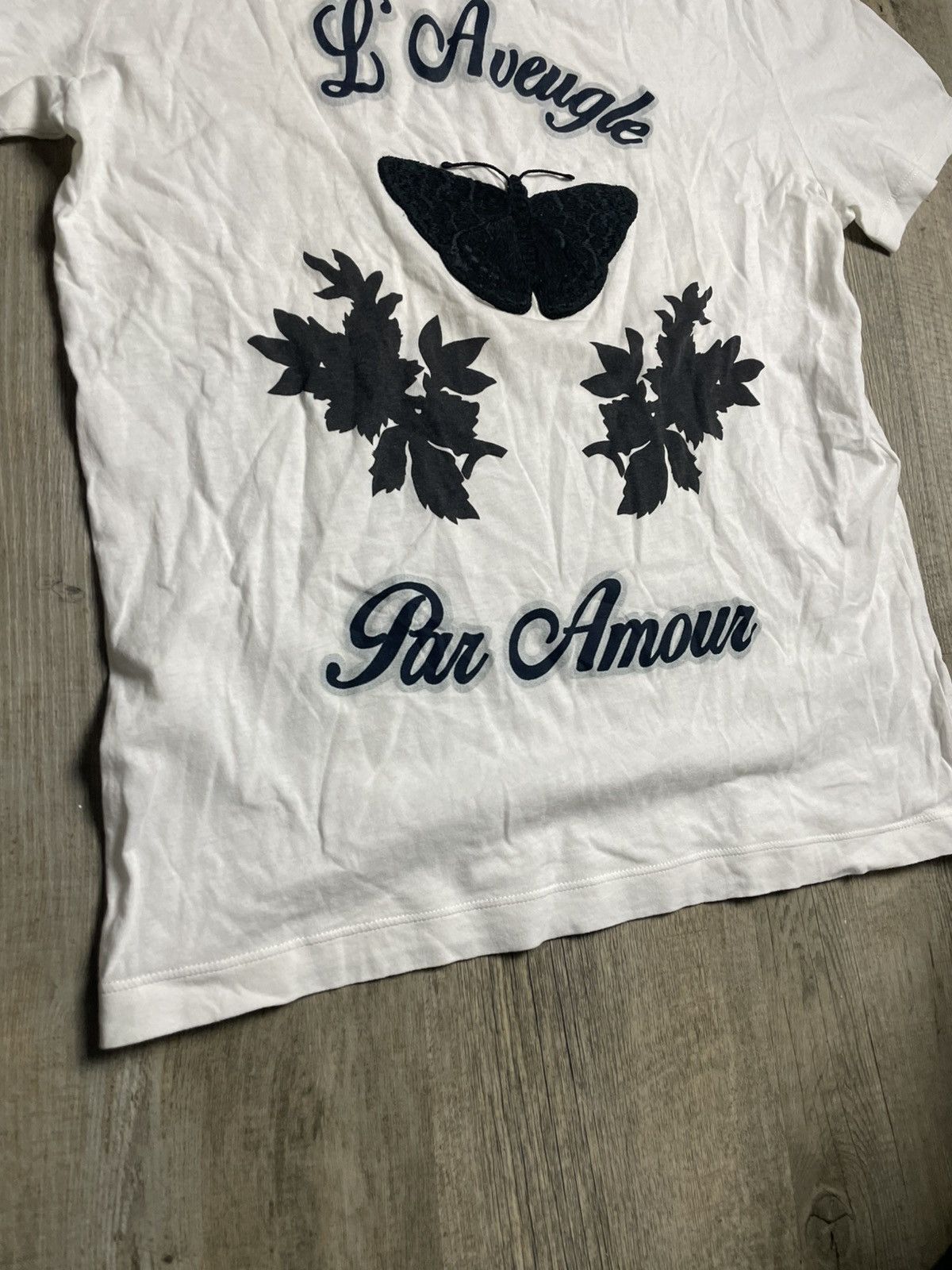 Gucci Gucci l'aveugle par amour white tee T-shirt Size US S / EU 44-46 / 1 - 2 Thumbnail