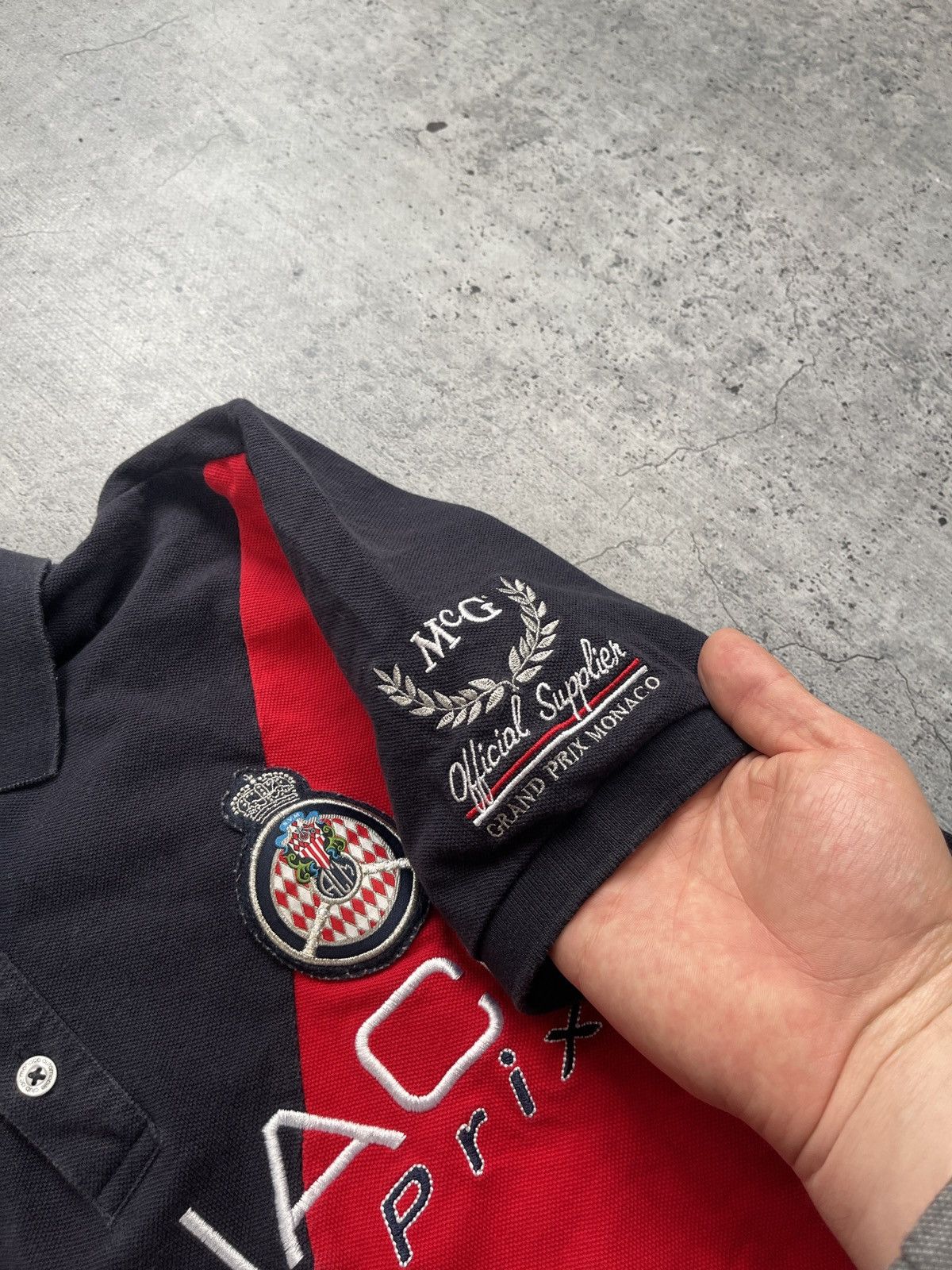 Japanese Brand Monaco Polo Ralph Lauren style racing jersey polo Size US L / EU 52-54 / 3 - 5 Thumbnail