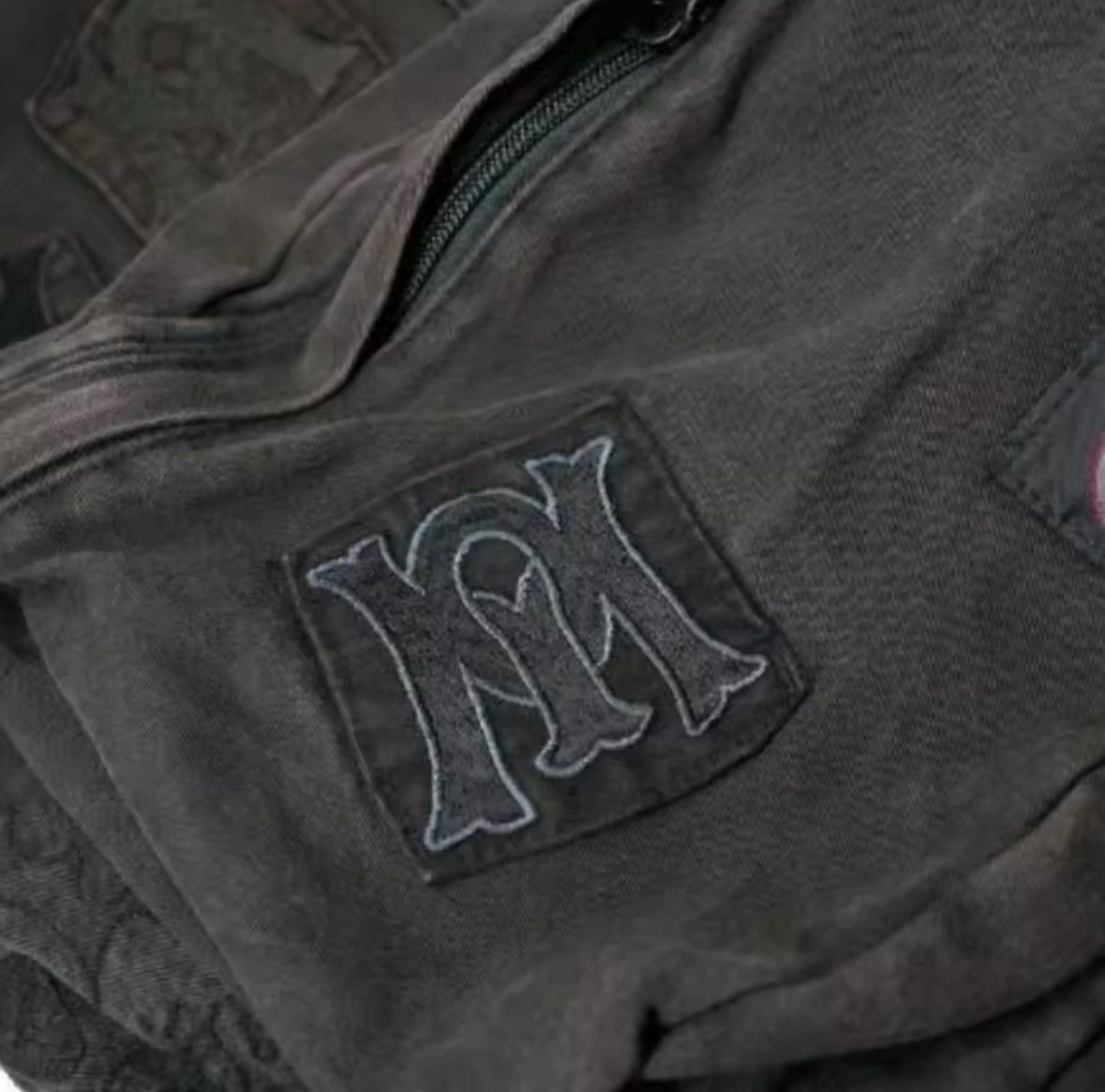 Japanese Brand Denim Y2k Backpack Women Streetwear Embroidery Letter Size ONE SIZE - 4 Thumbnail