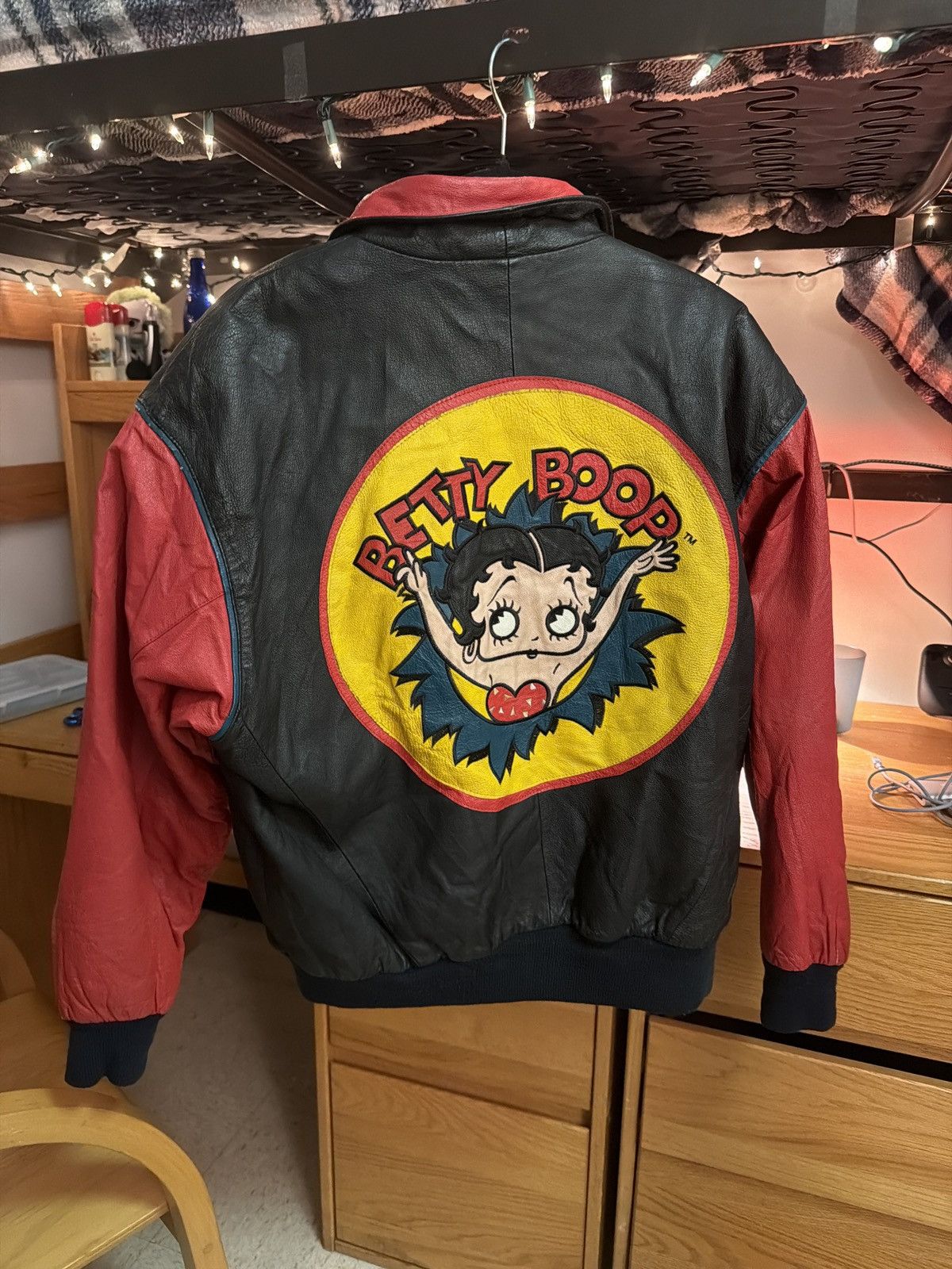 Excelled Betty Boop Vintage Luxury Leather Jacket Size US M / EU 48-50 / 2 - 1 Thumbnail