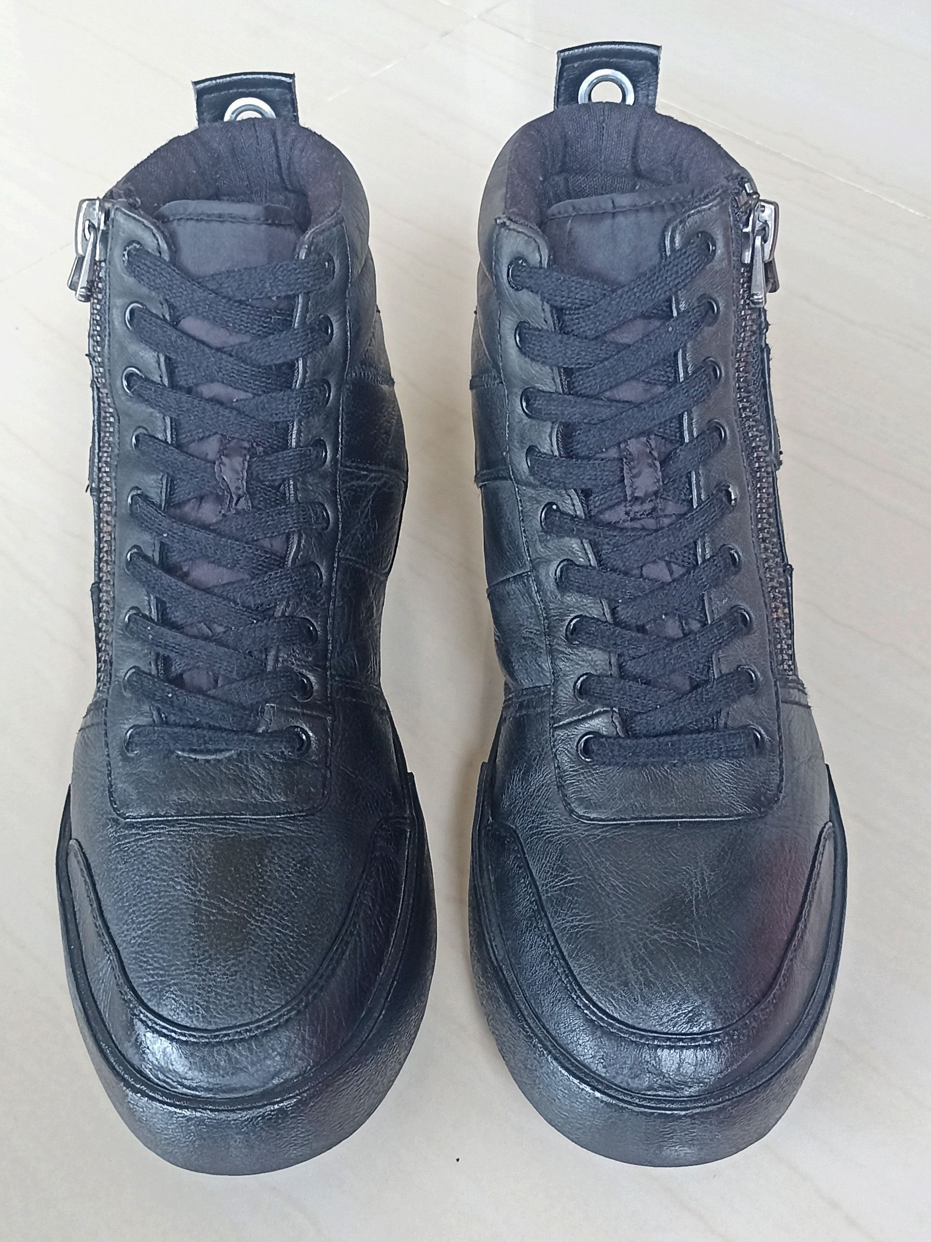 Diesel DIESEL S DVELOWS Fullblack Sneakers Size US 11.5 / EU 44-45 - 4 Thumbnail
