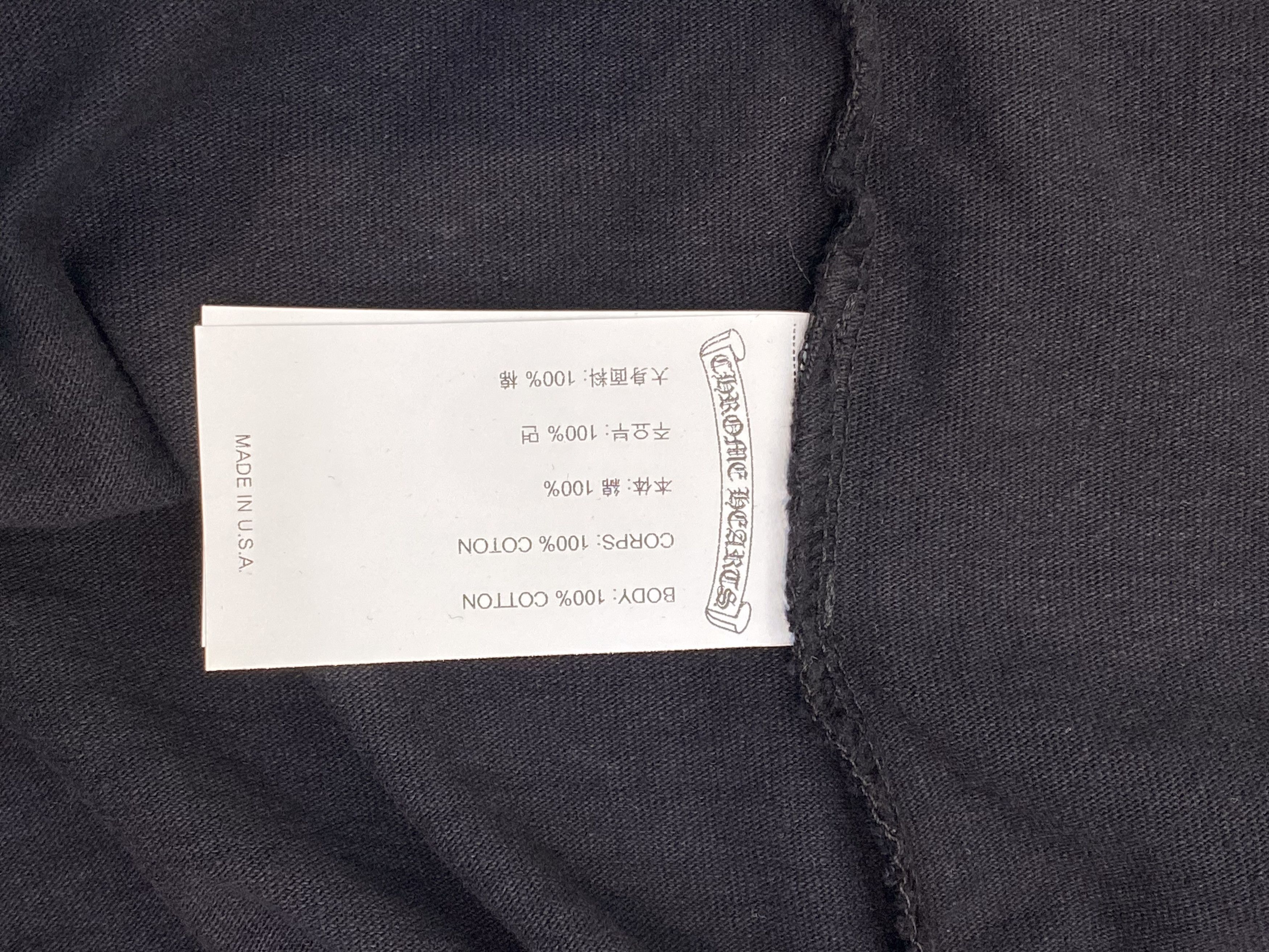 Chrome Hearts CHROME HEARTS Premium Embroidered Eyechart Long Sleeve BLACK Size US L / EU 52-54 / 3 - 7 Thumbnail