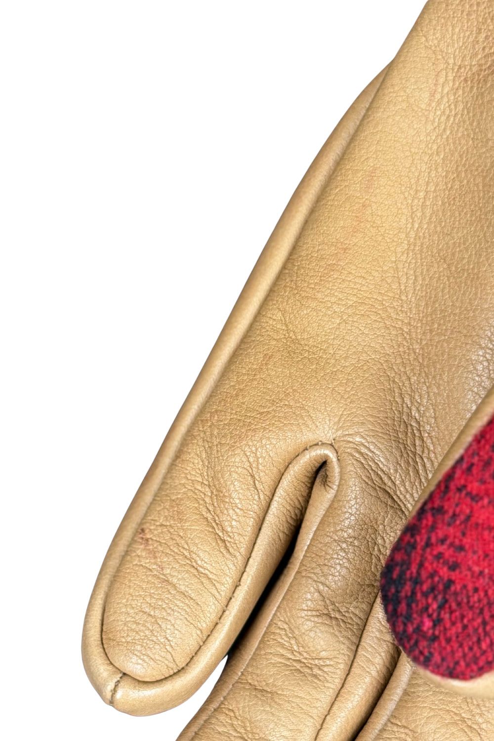 Polo Ralph Lauren PRL Buffalo Plaid Leather Gloves – fw15 (Archive-Inspired) Size ONE SIZE - 4 Thumbnail