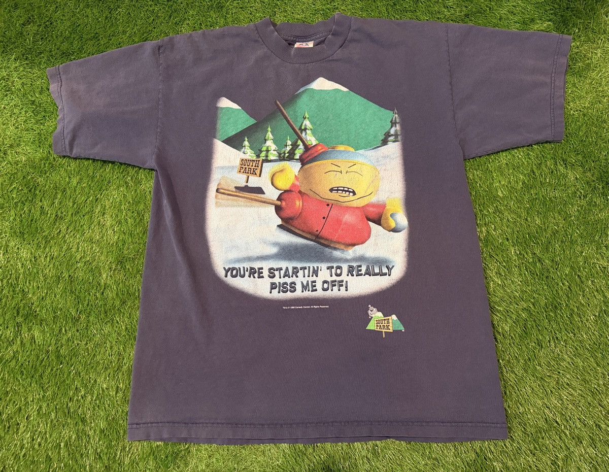 Vintage Vintage 90s South Park Cartman You’re Startin To Piss Me Off Size US XL / EU 56 / 4 - 1 Thumbnail