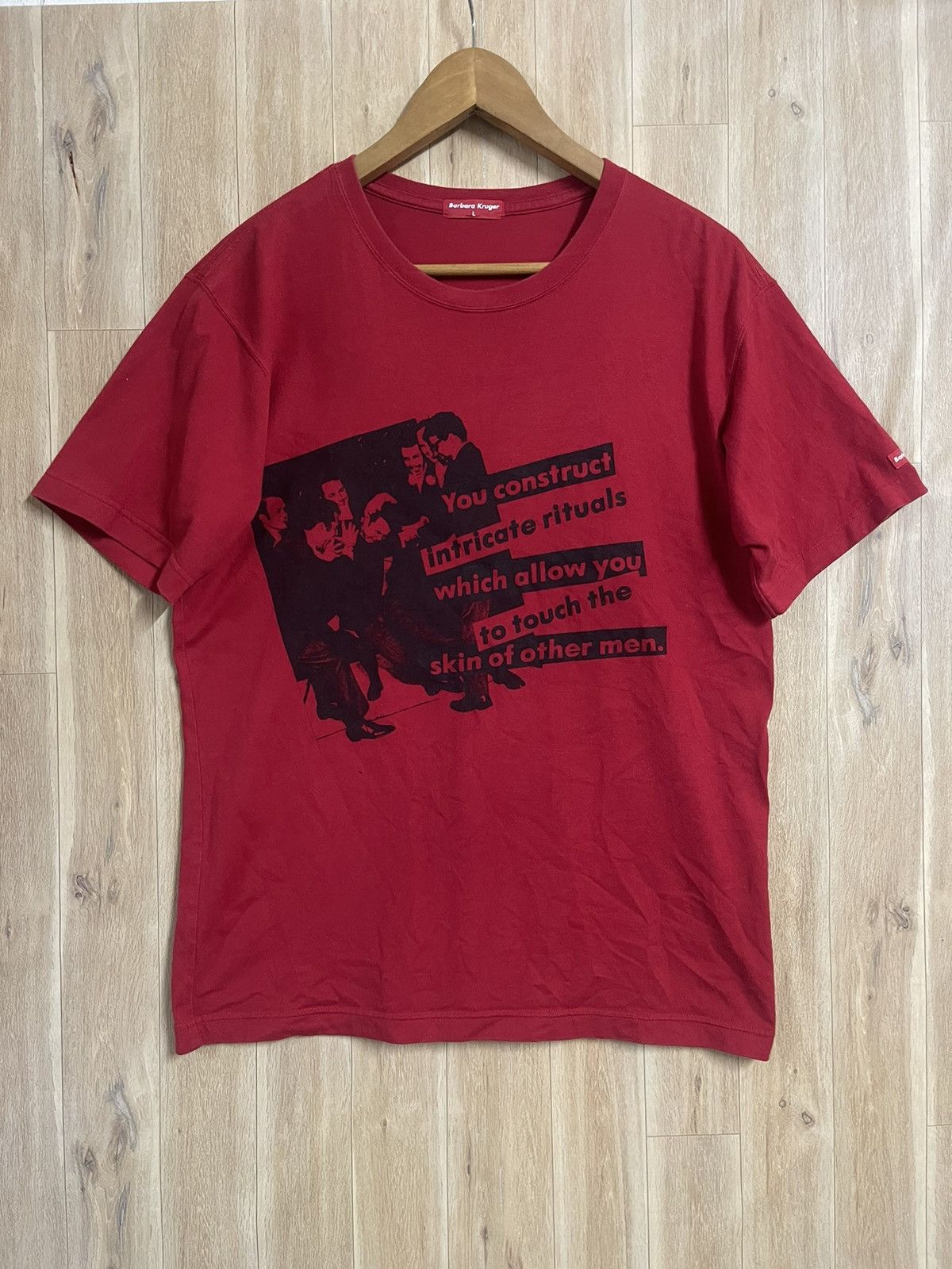 Barbara Kruger × Japanese Brand × Vintage Vintage Barbara Kruger T shirt L Art Gangster Movie Killer Size US L / EU 52-54 / 3 - 1 Thumbnail