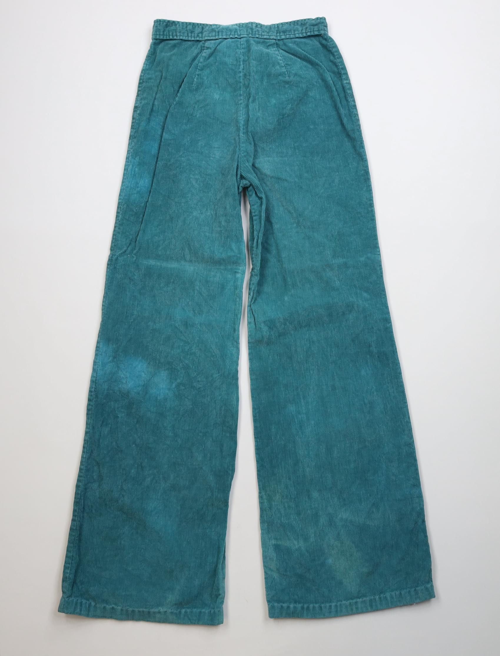 Vintage Vintage 70s Streetwear Corduroy Bell Bottoms Pants Teal Size 36" / US 14 / IT 50 - 10 Thumbnail