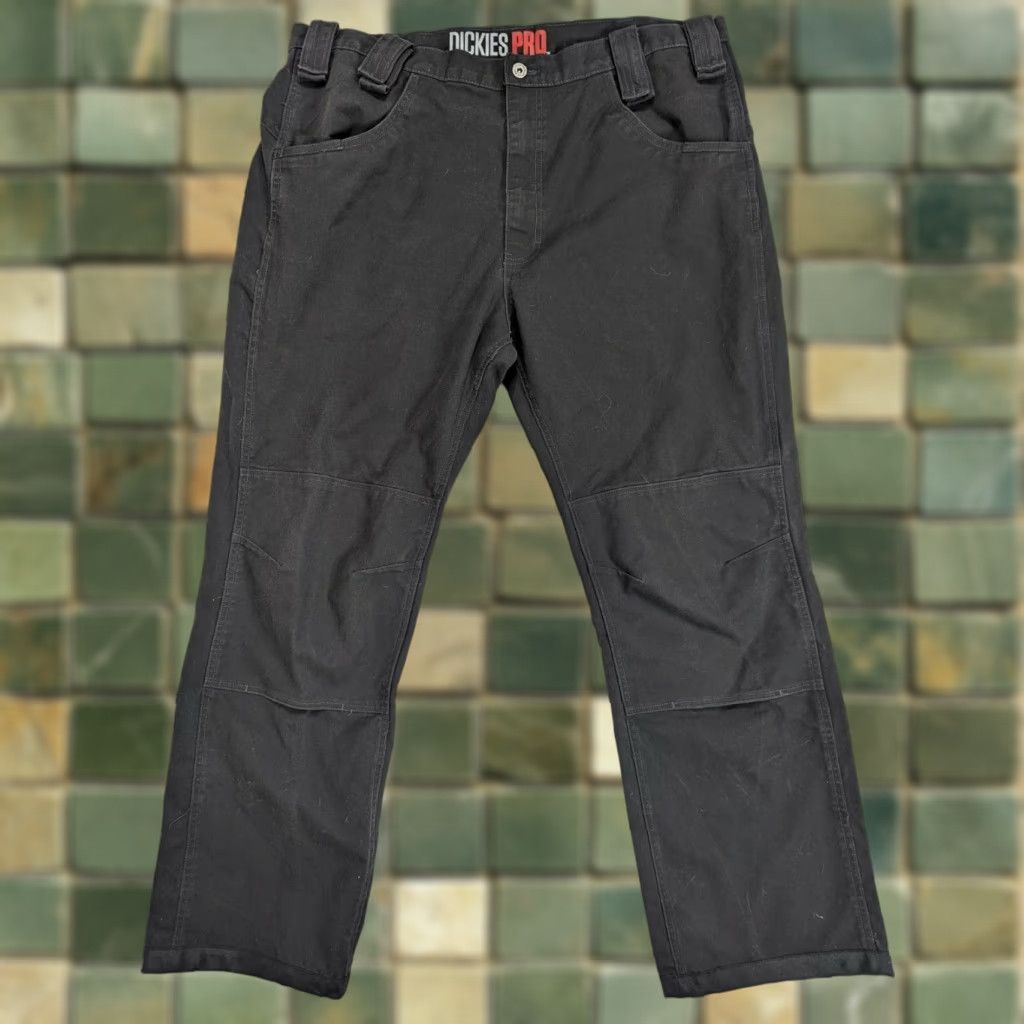 Dickies Dickies Pro Double Knee Canvas Durable Heavy duty Work Pant Black 40x32 P3M Men Pants 40 32 Professional Workwear Dickies Size US 40 / EU 56 - 1 Thumbnail