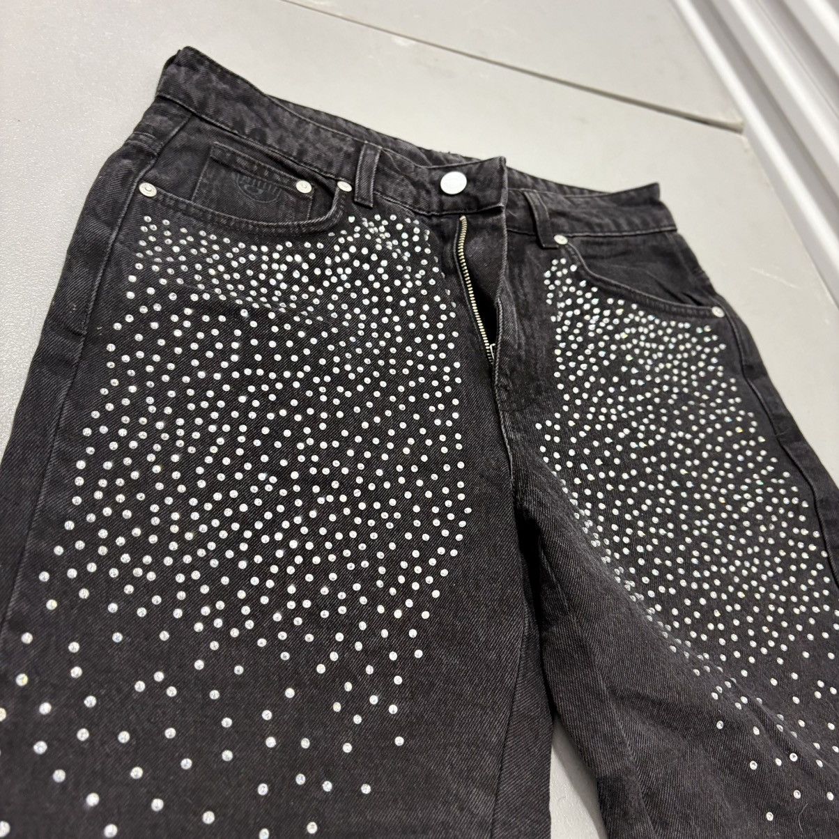 Chiara Ferragni Chiara Ferragni Black Denim Bermuda Jorts Rhinestone Sz 30 Size 30" / US 8 / IT 44 - 1 Thumbnail