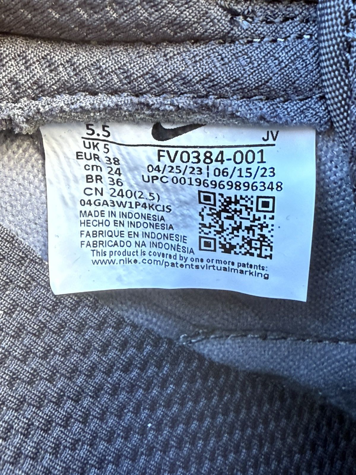 Nike Nike Dunk Low «Anthracite» 38 EU (FV0384-001) Size US 7 / IT 37 - 14 Thumbnail