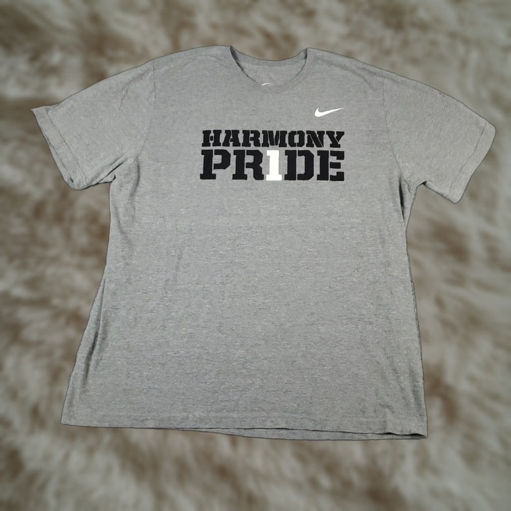 Nike VINTAGE Nike T Shirt Mens 2XL Gray Harmony Pride Swoosh Short Sleeve Adult Size US XXL / EU 58 / 5 - 1 Thumbnail