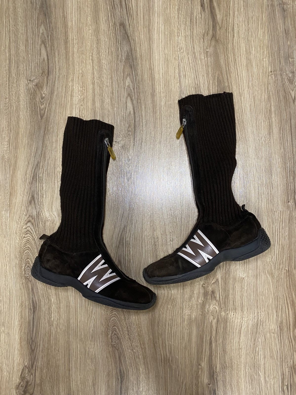 Walter Van Beirendonck W&LT Hight-top Knitted Socks Sneakers