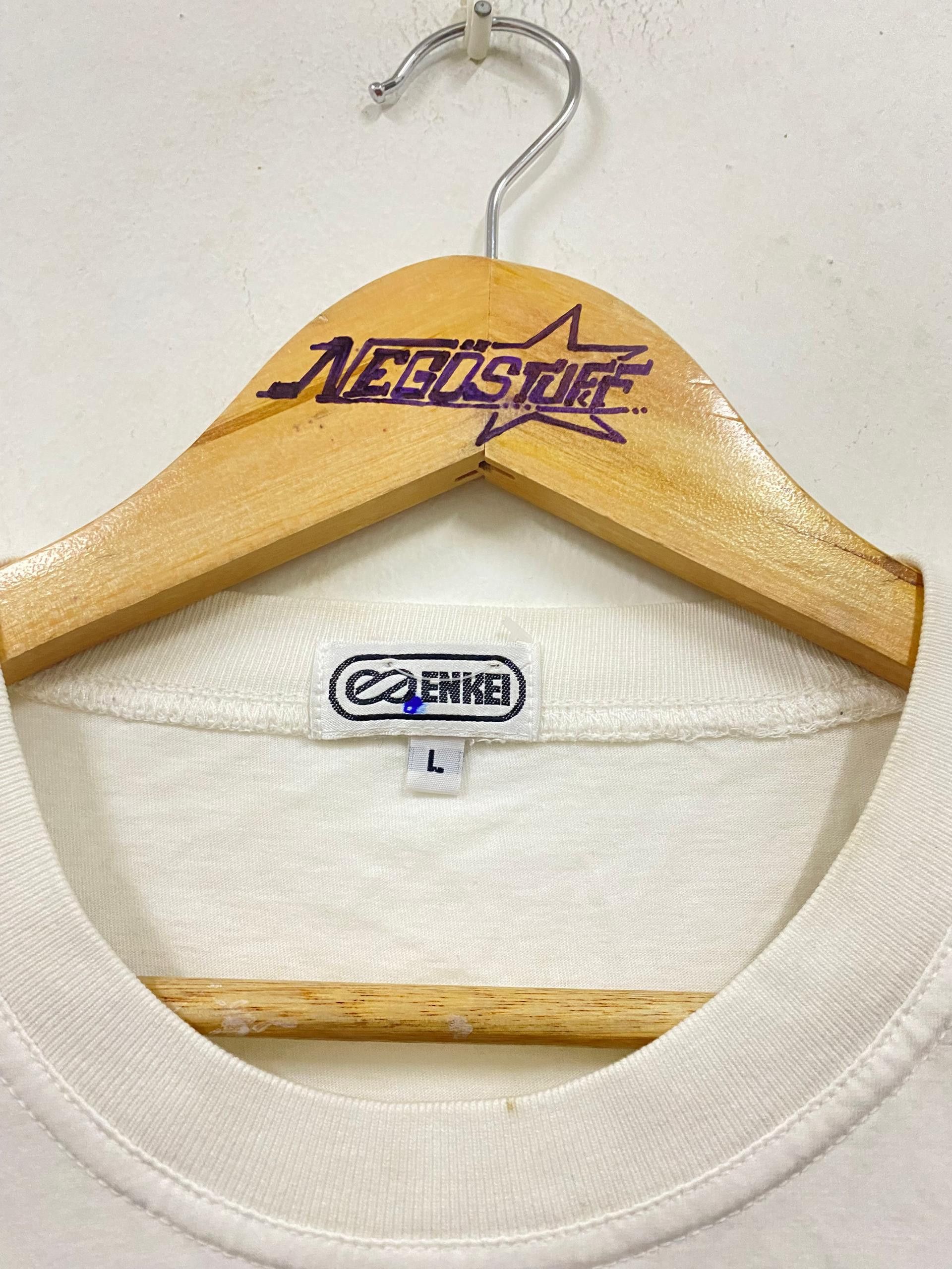 Japanese Brand Vintage ENKEI racing promo single logo t shirt motorsport Size US L / EU 52-54 / 3 - 4 Thumbnail