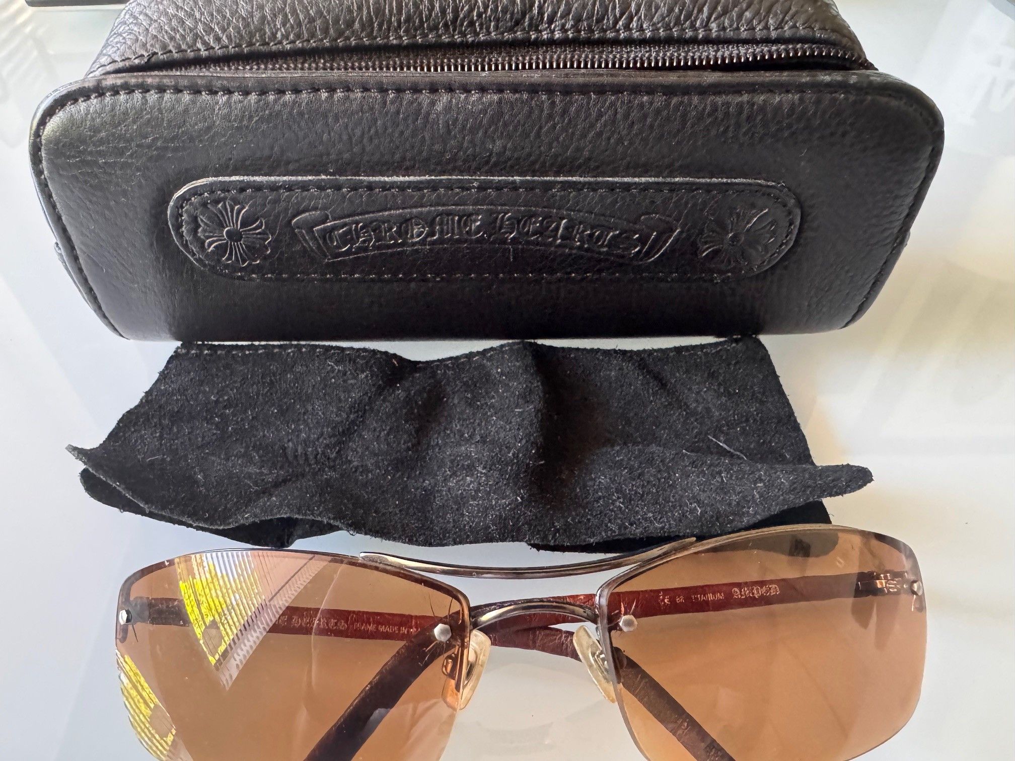 Chrome Hearts RARE Chrome Hearts AMPED Titanium Sunglasses-Made in France Size ONE SIZE - 4 Thumbnail