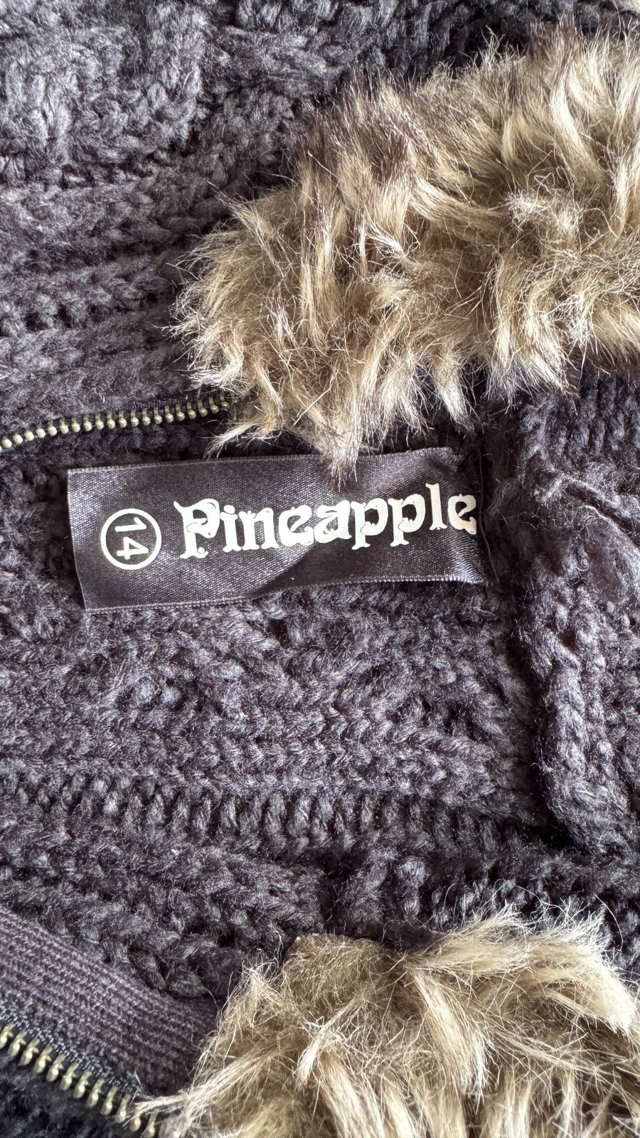 20471120 Y2K Faux Fur Knit Zip Hood ifsixwasnine LGB goa styled Size US M / EU 48-50 / 2 - 4 Thumbnail