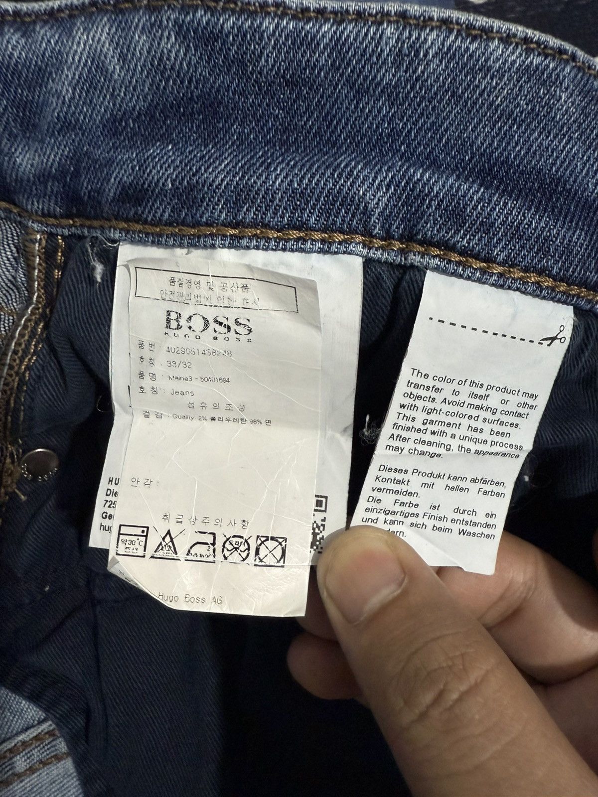 Hugo Boss Hugo boss maine3 stretch jeans Size US 33 - 9 Thumbnail