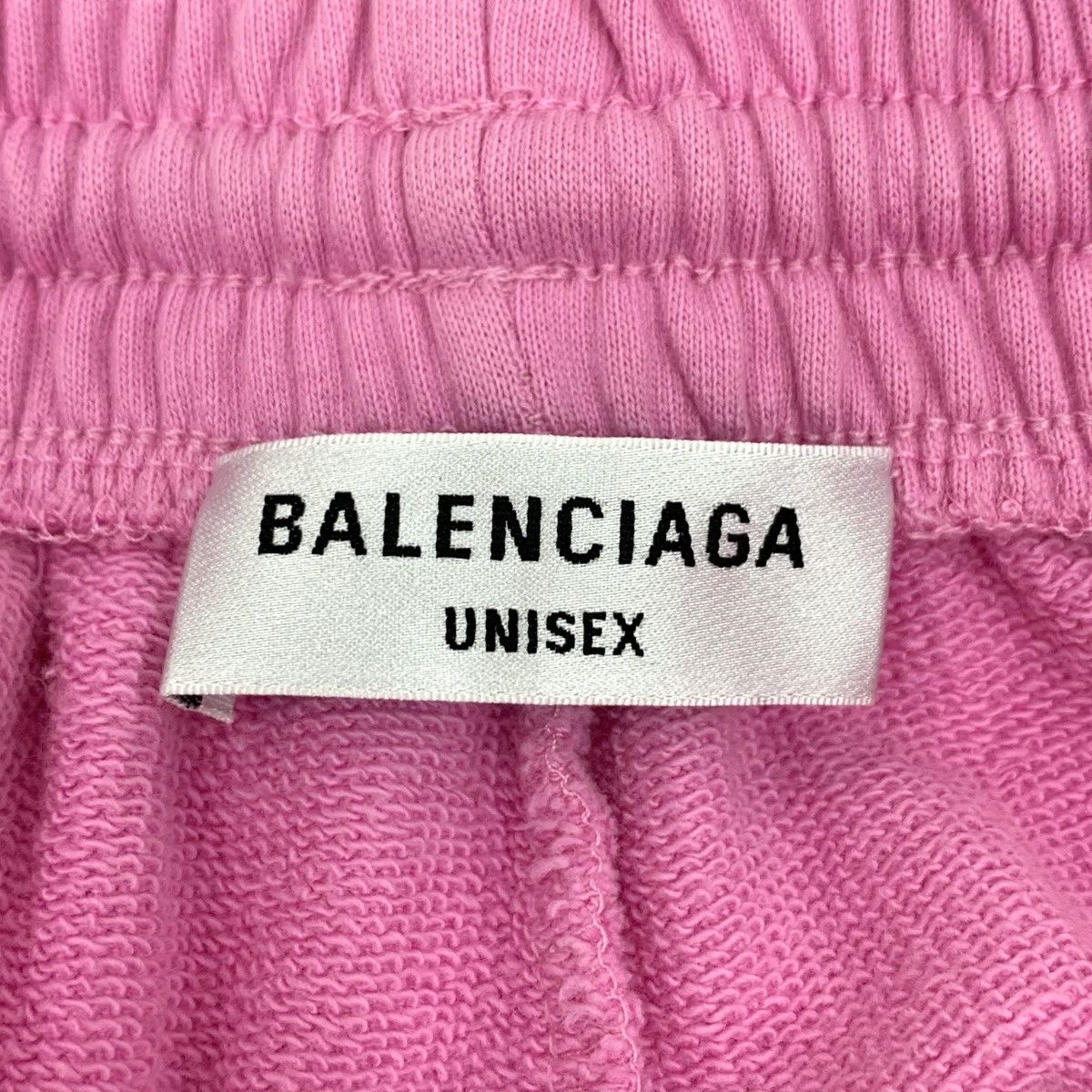 Balenciaga Balenciaga Pink Logo Cotton Cuffed Casual Sweatpants K26WX Size 27" / US 4 / IT 40 - 5 Thumbnail