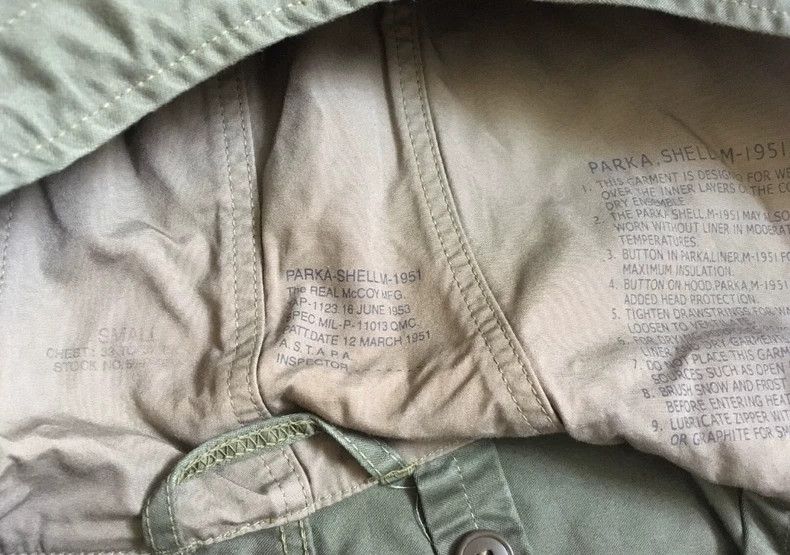 The Real McCoy's The Real McCoy's Military Green M-1951 Parka Coat 2504-Next Size US S / EU 44-46 / 1 - 6 Thumbnail