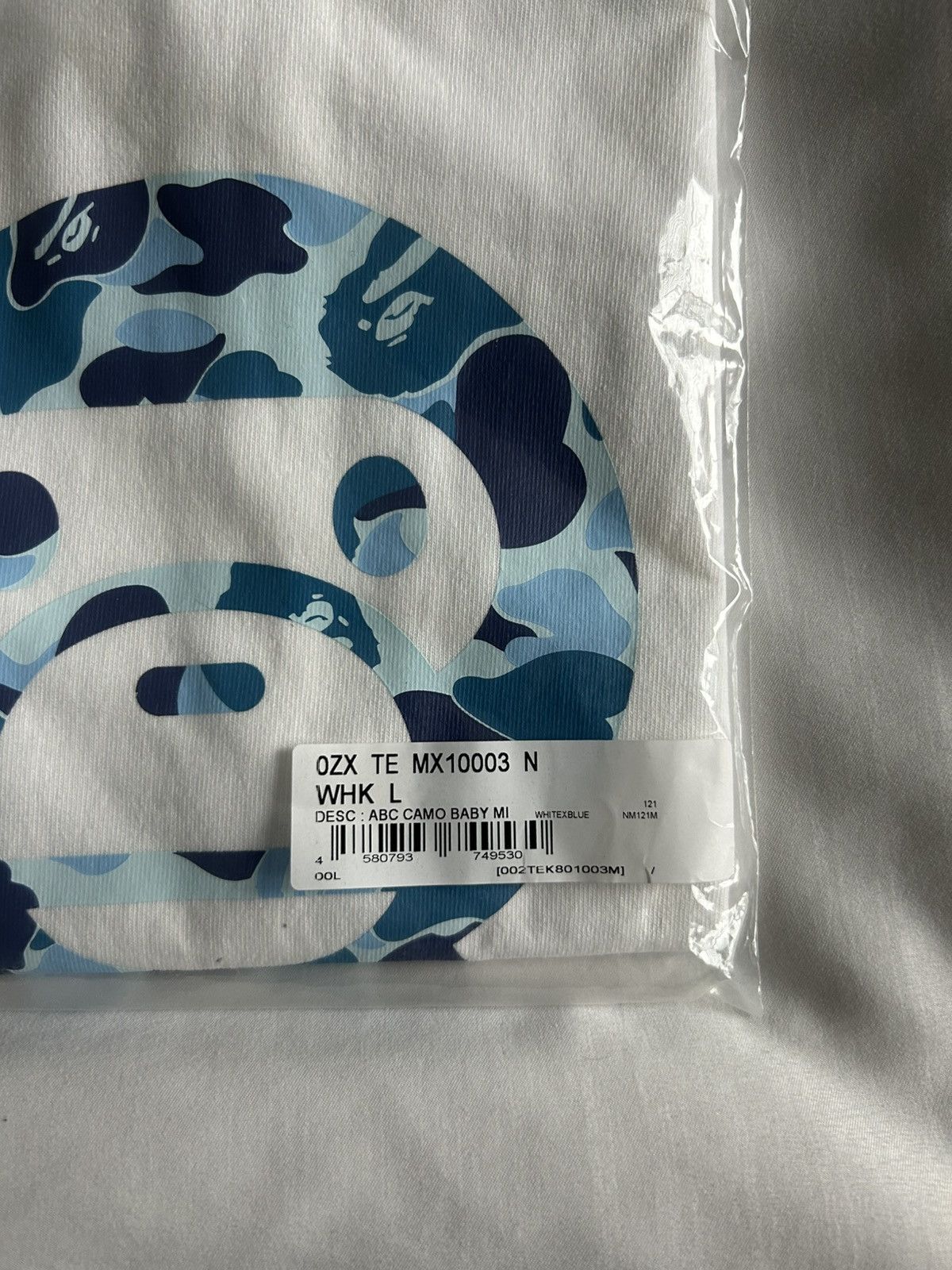 Bape Bape White ABC Camo Baby Milo Tee White Blue Size US L / EU 52-54 / 3 - 10 Thumbnail