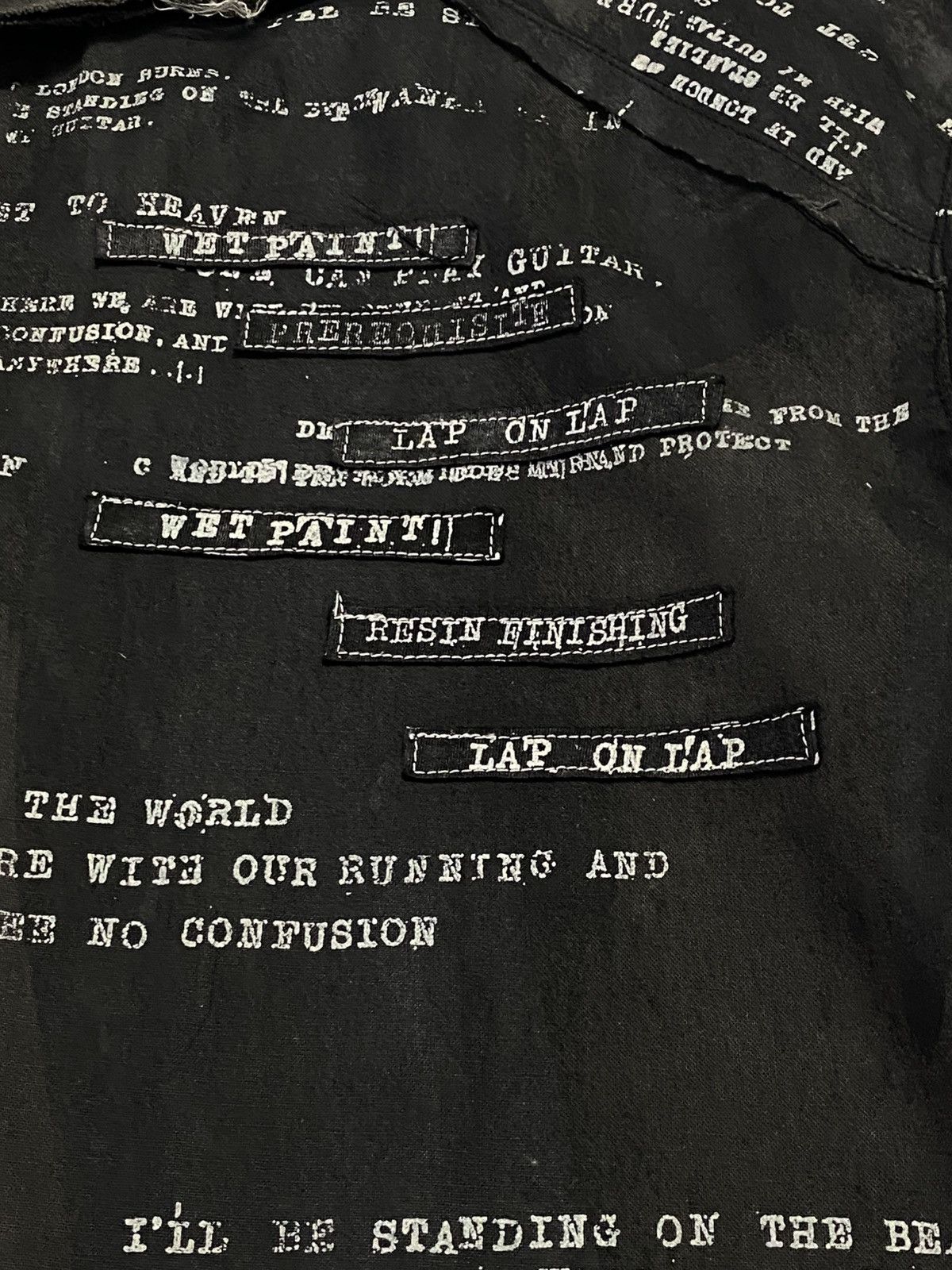 If Six Was Nine Vintage Anarchy With Frayed Seams Punk Jacket Size US L / EU 52-54 / 3 - 17 Thumbnail