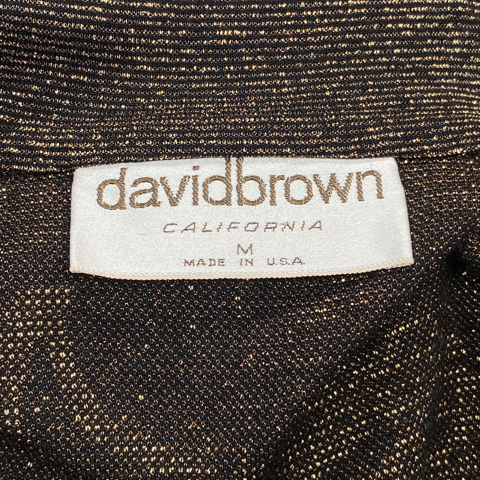 Vintage Vintage David Brown Womens Size M Black Gold House Dress Size M / US 6-8 / IT 42-44 - 8 Thumbnail