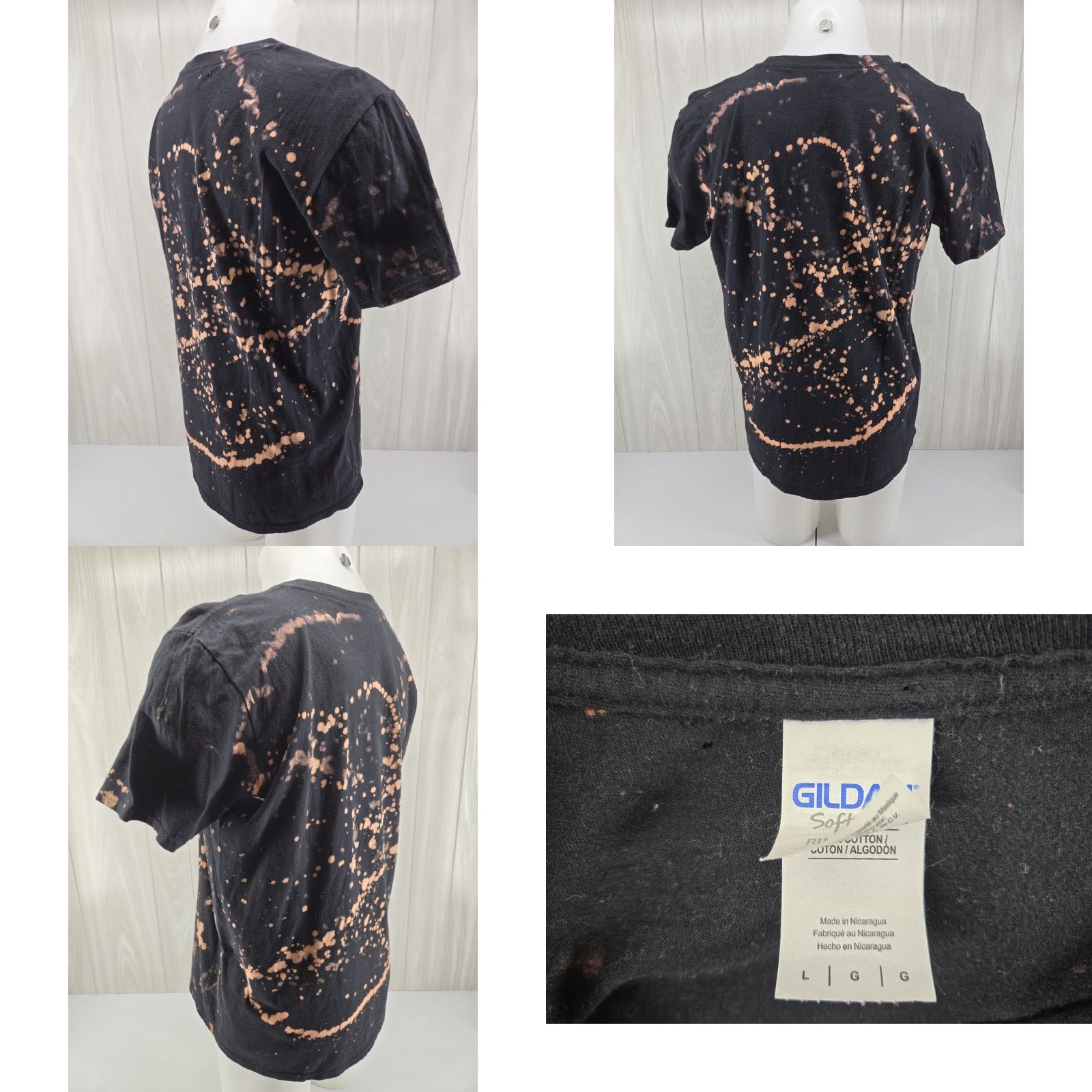 Gildan HOLE ZZ Top Men's T-shirt Size Large Tres Hombres Album Cover Black Graphic Size US L / EU 52-54 / 3 - 8 Thumbnail