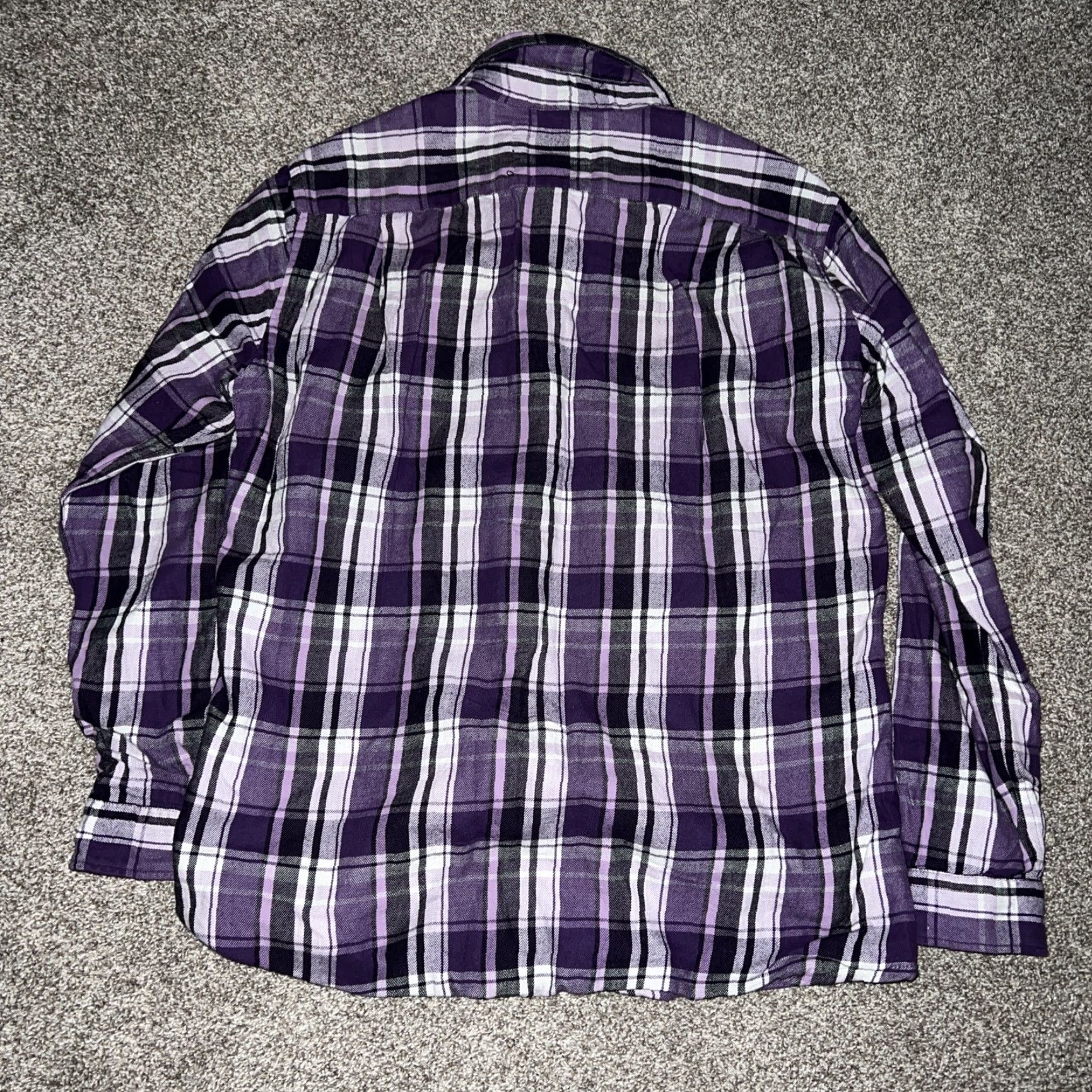 Vintage Grit Iron Work Wear Shirt Mens Size M Purple Flannel Button Up Lined Size US M / EU 48-50 / 2 - 4 Thumbnail