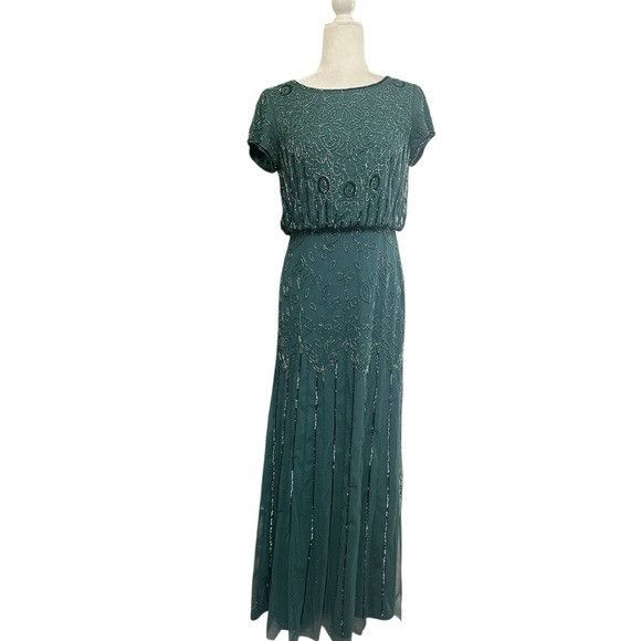 adrianna papell mint green dress Adrianna Papell AP1D104534 - Knee-Length Chiffon A-Line Dress main image 0