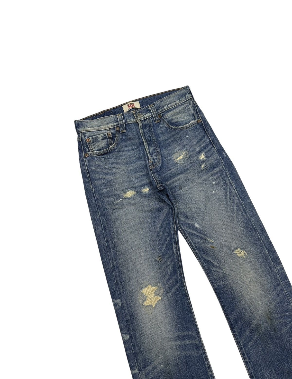 Japanese Brand × Levi's × Vintage VINTAGE LEVIS 501 BUTTON FLY STRAIGHT LEG DENIM JEANS Size US 28 / EU 44 - 5 Thumbnail