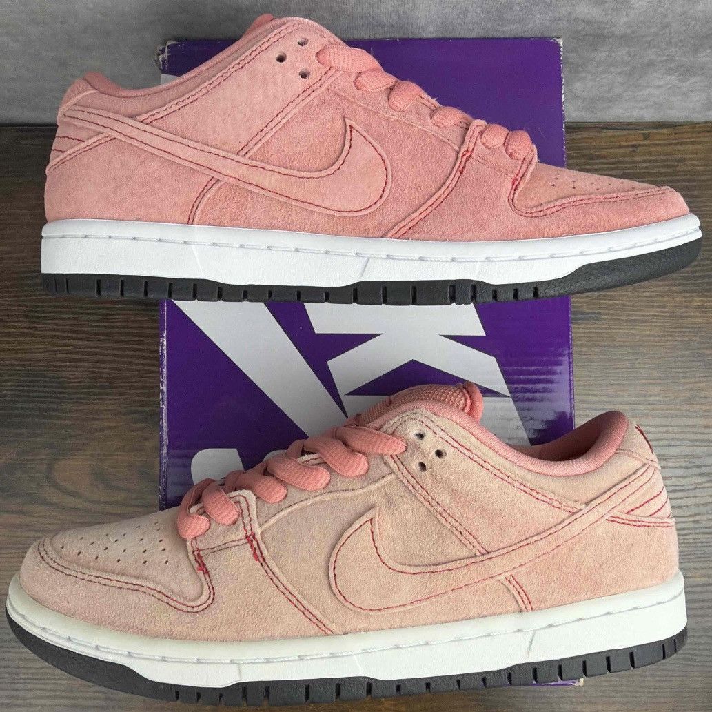Nike NEW Nike SB Dunk Low Pink Pig Size 5.5 / 7W CV1655-600 Rare Size US 5.5 / EU 38 - 3 Thumbnail