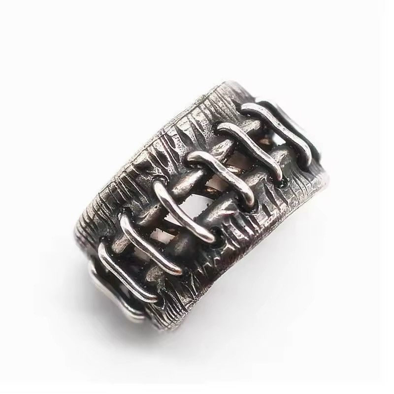 Japanese Brand Retro Stitches Ring Resizeable Size ONE SIZE - 4 Thumbnail