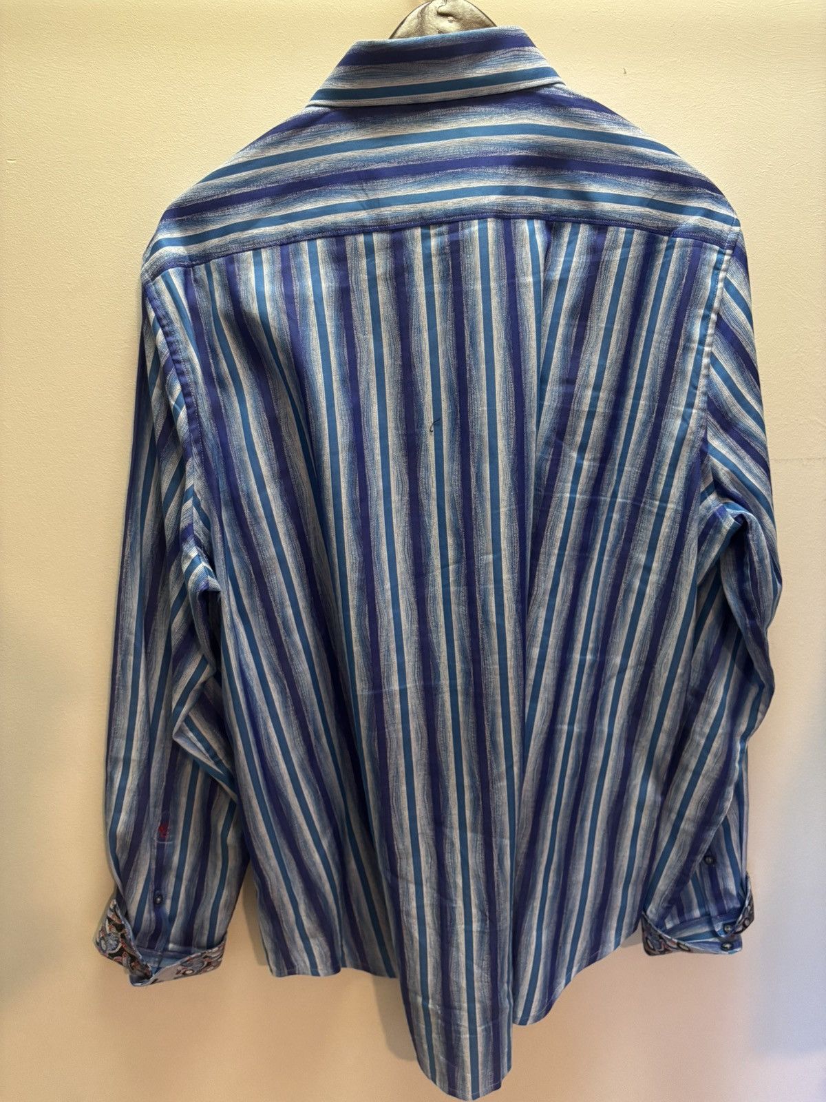 Robert Graham Robert Graham Men's Long Sleeve Woven Striped Shirt (XL) Size US XL / EU 56 / 4 - 6 Thumbnail