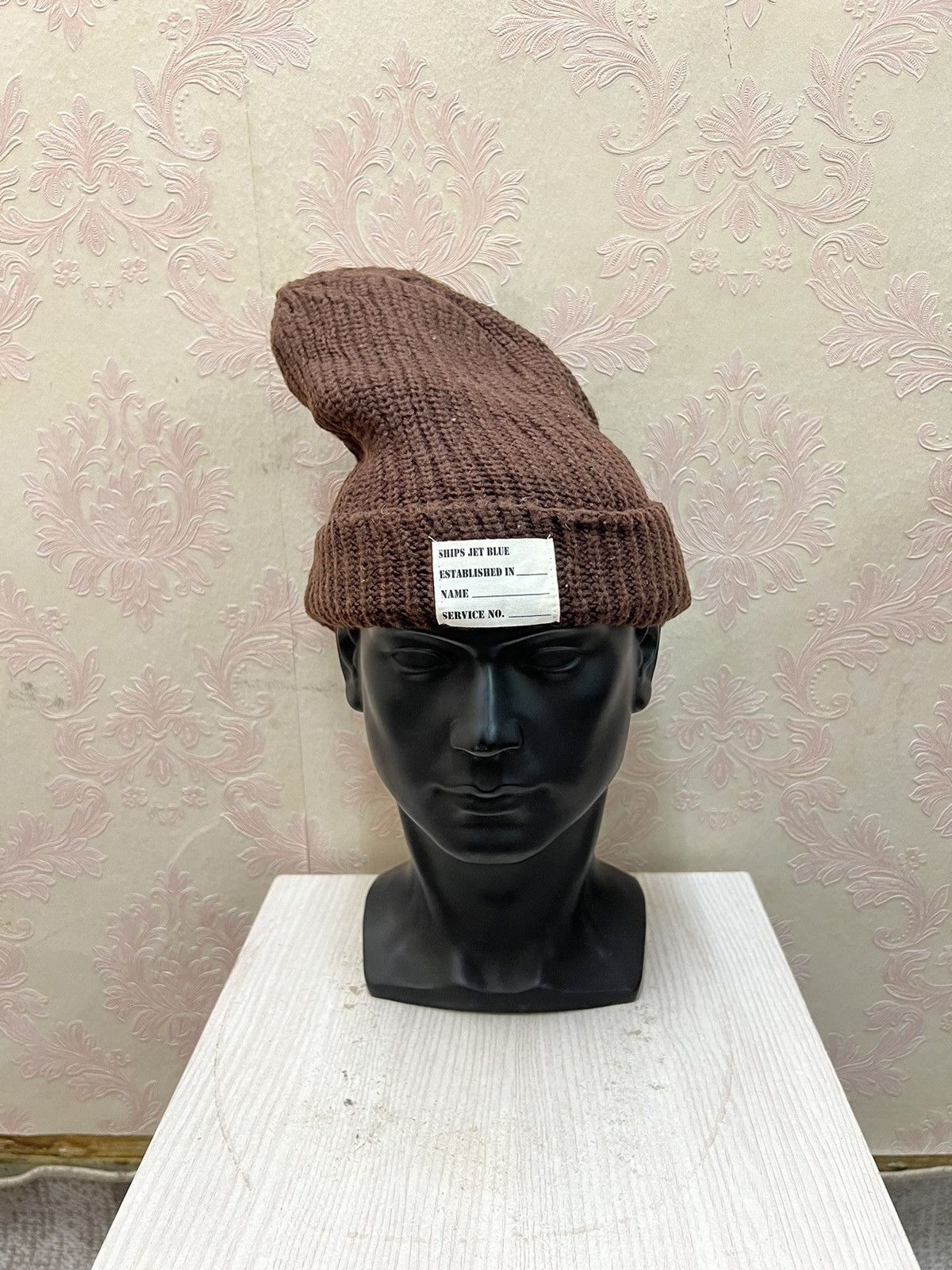 Japanese Brand × Ships Jet Blue Japanese Brand Ships Jet Blue Crochet Beanie Hats Size ONE SIZE - 2 Thumbnail