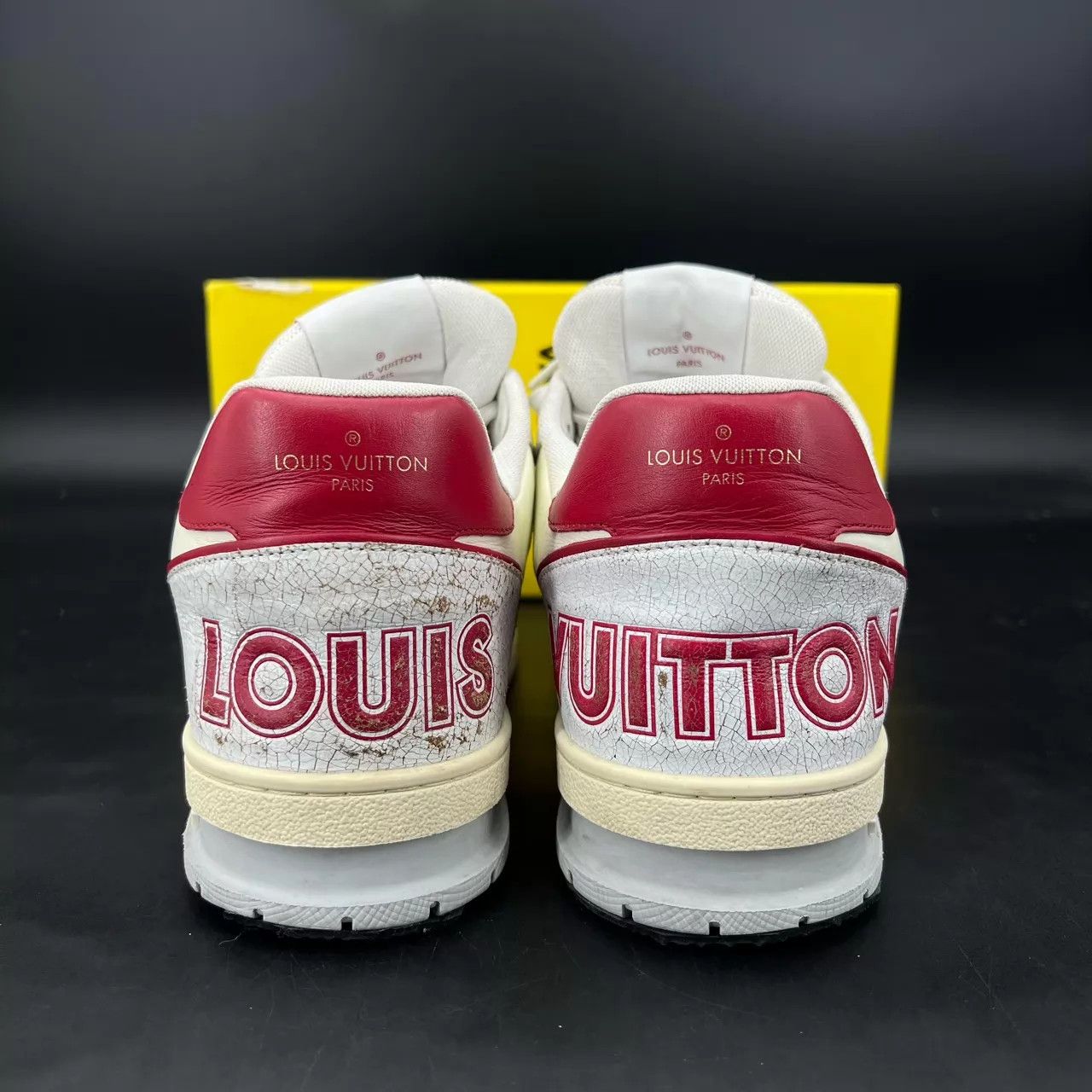 Louis Vuitton LV Trainer White Red Velcro 43 Size US 10 / EU 43 - 4 Thumbnail