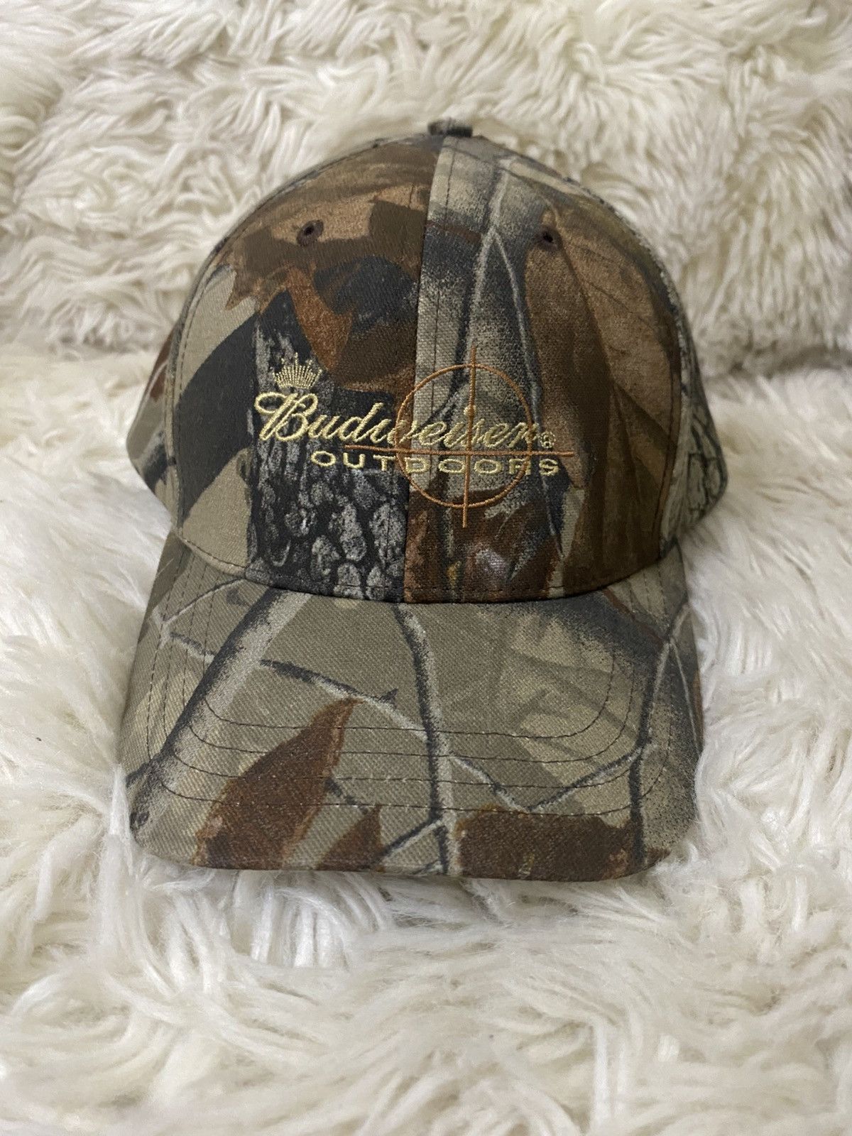 Budweiser Vintage 2004 Budweiser Real Tree Camo Hat Insulated Y2K Size ONE SIZE - 2 Thumbnail