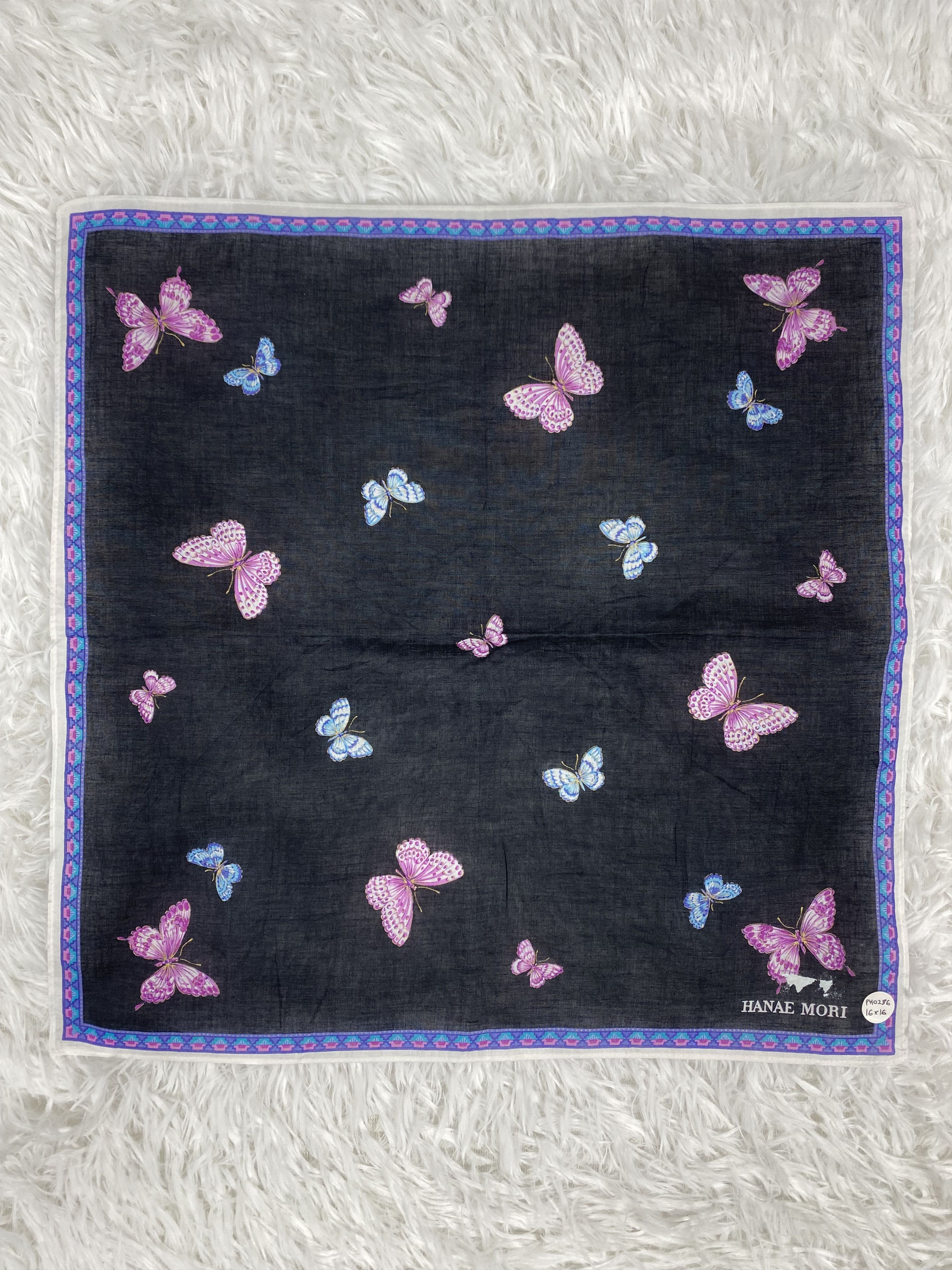 Hanae Mori Vintage Hanae Mori Handkerchief Neckerchief PH0286 Size ONE SIZE - 3 Thumbnail