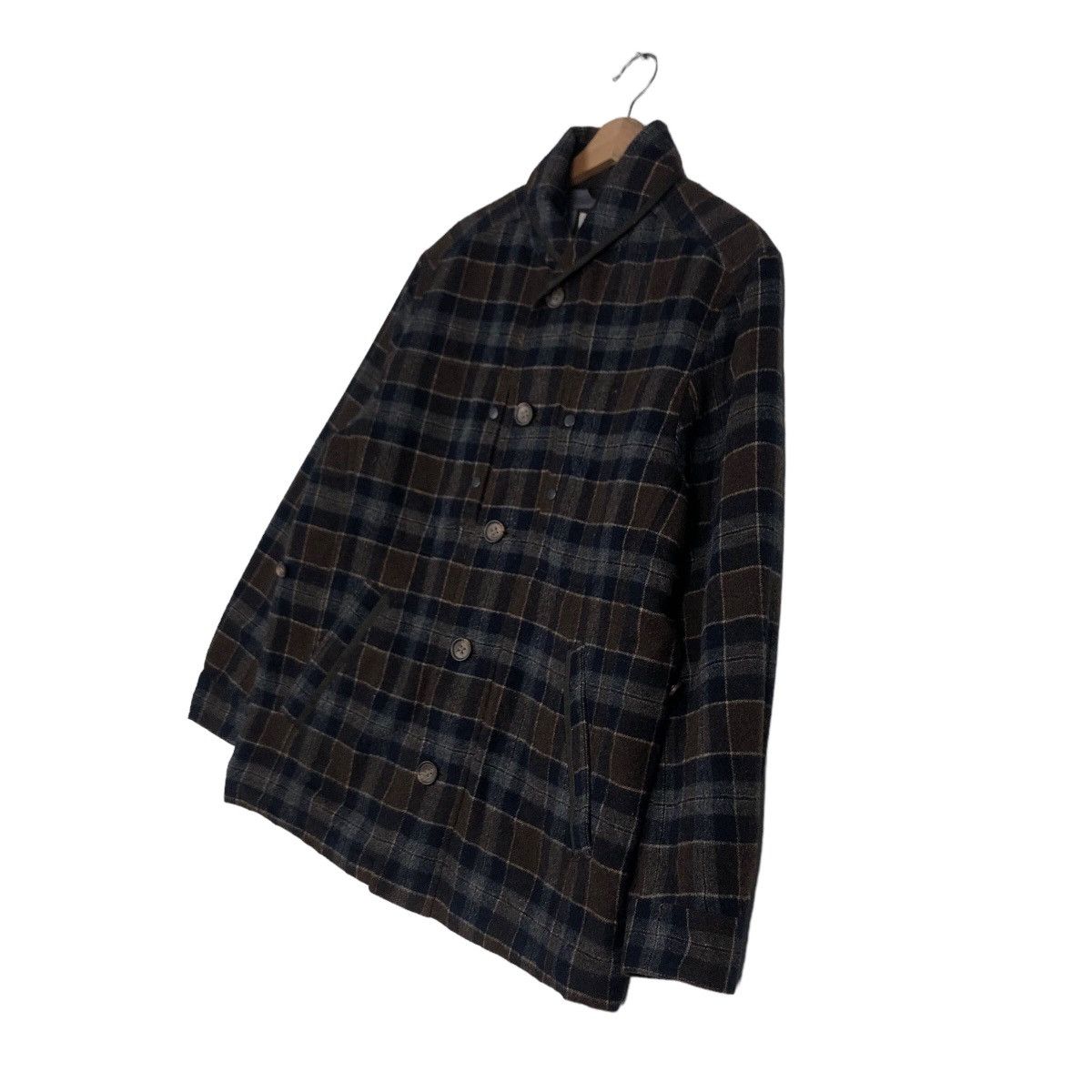 Japanese Brand 🔥Vintage Wool Jacket Simple Life Tartan Design Issey Miyake Size US L / EU 52-54 / 3 - 2 Thumbnail