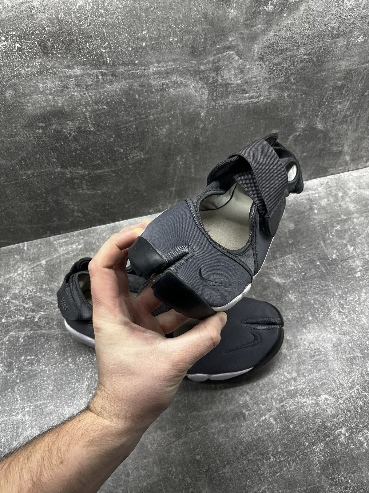 Nike × Vintage Vintage Nike Air Rift Sandals Tabi Black Shoes Vintage Y2k Size US 9 / EU 42 - 5 Thumbnail