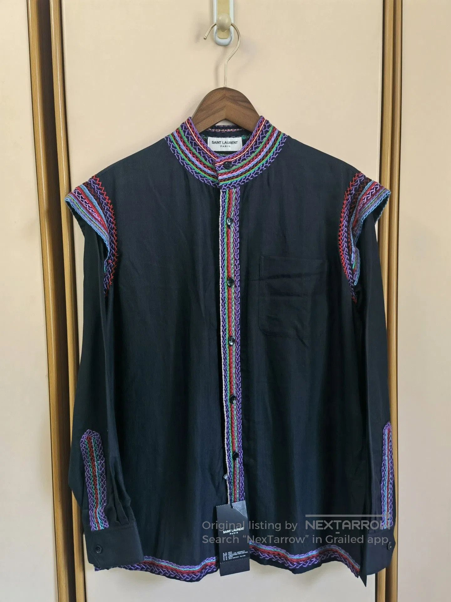 Saint Laurent Paris Saint Laurent 2015 SS Embroidered Shirt. Size US M / EU 48-50 / 2 - 1 Thumbnail