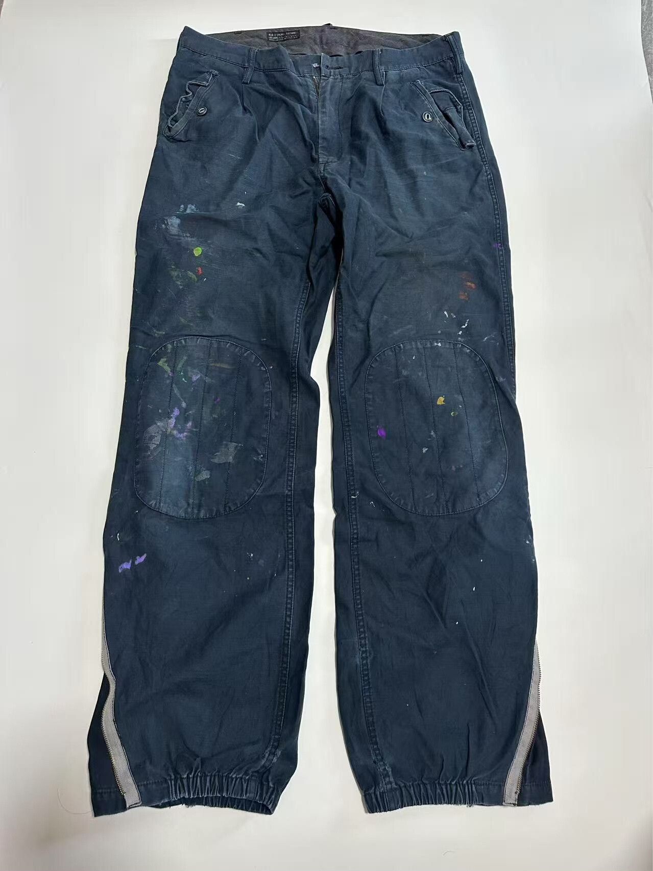 Final Home vintage pants with splatter paint design Size US 34 / EU 50 - 1 Thumbnail