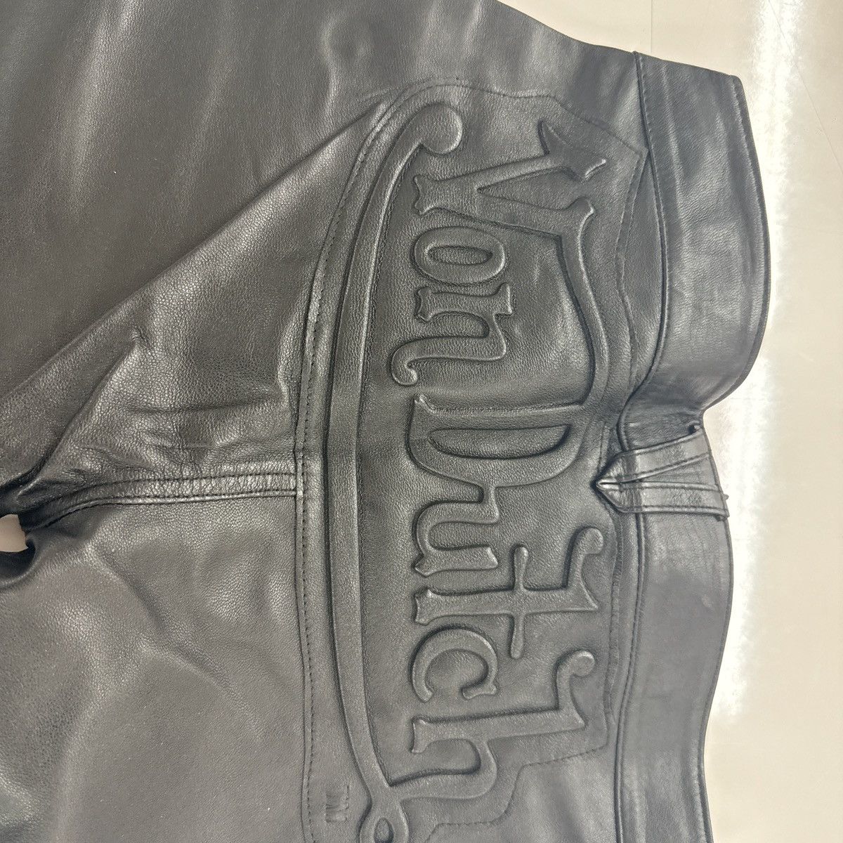 Von Dutch Von Dutch Paris Leather Flare Pants Black Size 26/30 Logo Size 26" / US 2 / IT 38 - 3 Thumbnail