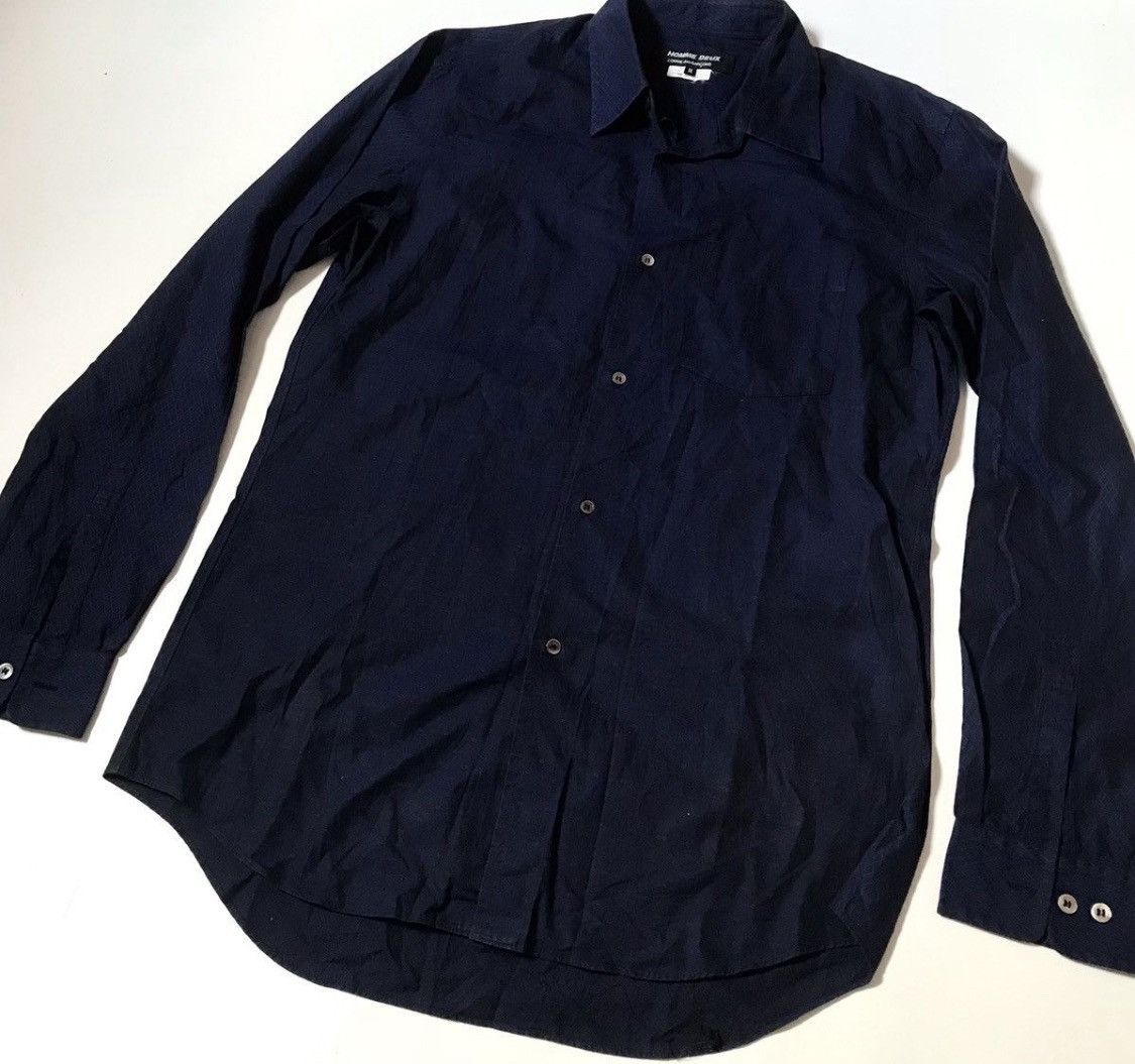Comme des Garcons Cdg homme deux AD2010 navy button up Size US M / EU 48-50 / 2 - 2 Thumbnail