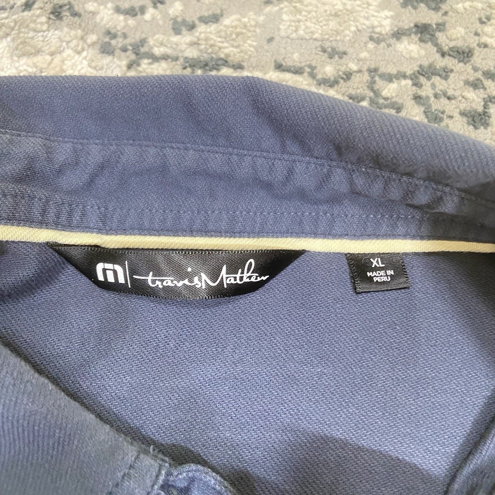 & Other Stories Travis Mathew Polo Shirt Men's XL Blue Short Sleeve Pocket Size US XL / EU 56 / 4 - 2 Thumbnail