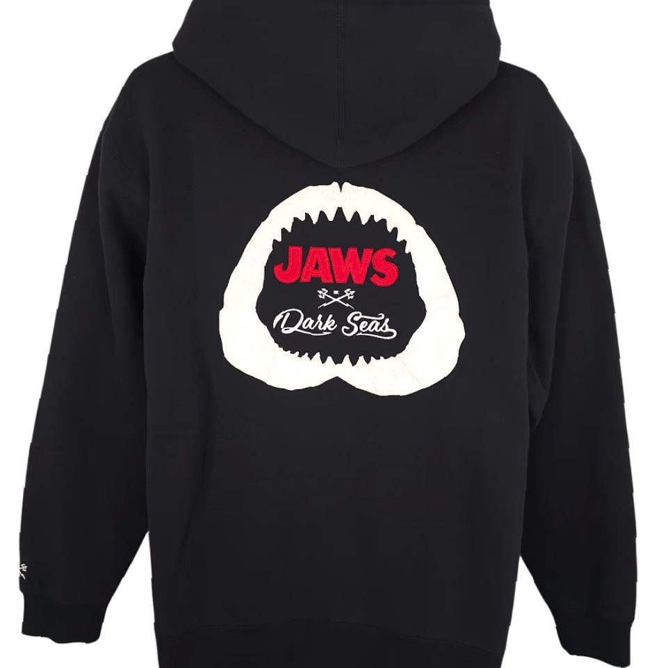 Vintage Jaws X Dark Seas Sweatshirt Hoodie Mens Small Black Heavyweight Pullover Size US S / EU 44-46 / 1 - 4 Thumbnail