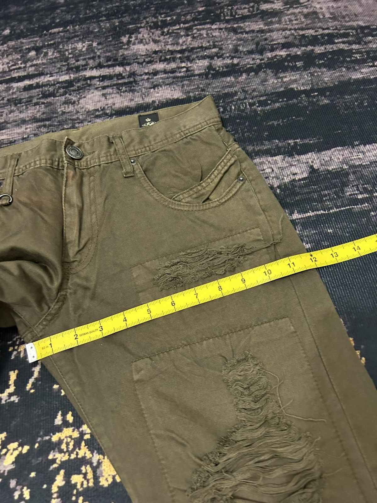 Japanese Brand 🔥🇯🇵 Semantic Design Rippet Buckle Back Pans Size US 29 - 17 Thumbnail