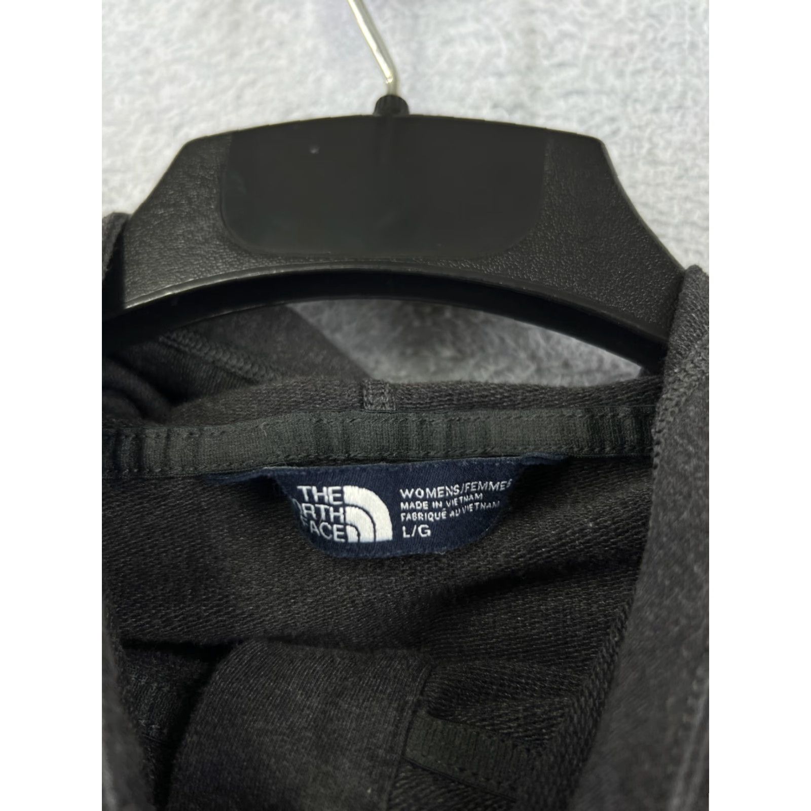 The North Face The North Face Jacket Womens Large Gray Full Zip Cotton Blend Terry Hood Pockets Size L / US 10 / IT 46 - 4 Thumbnail