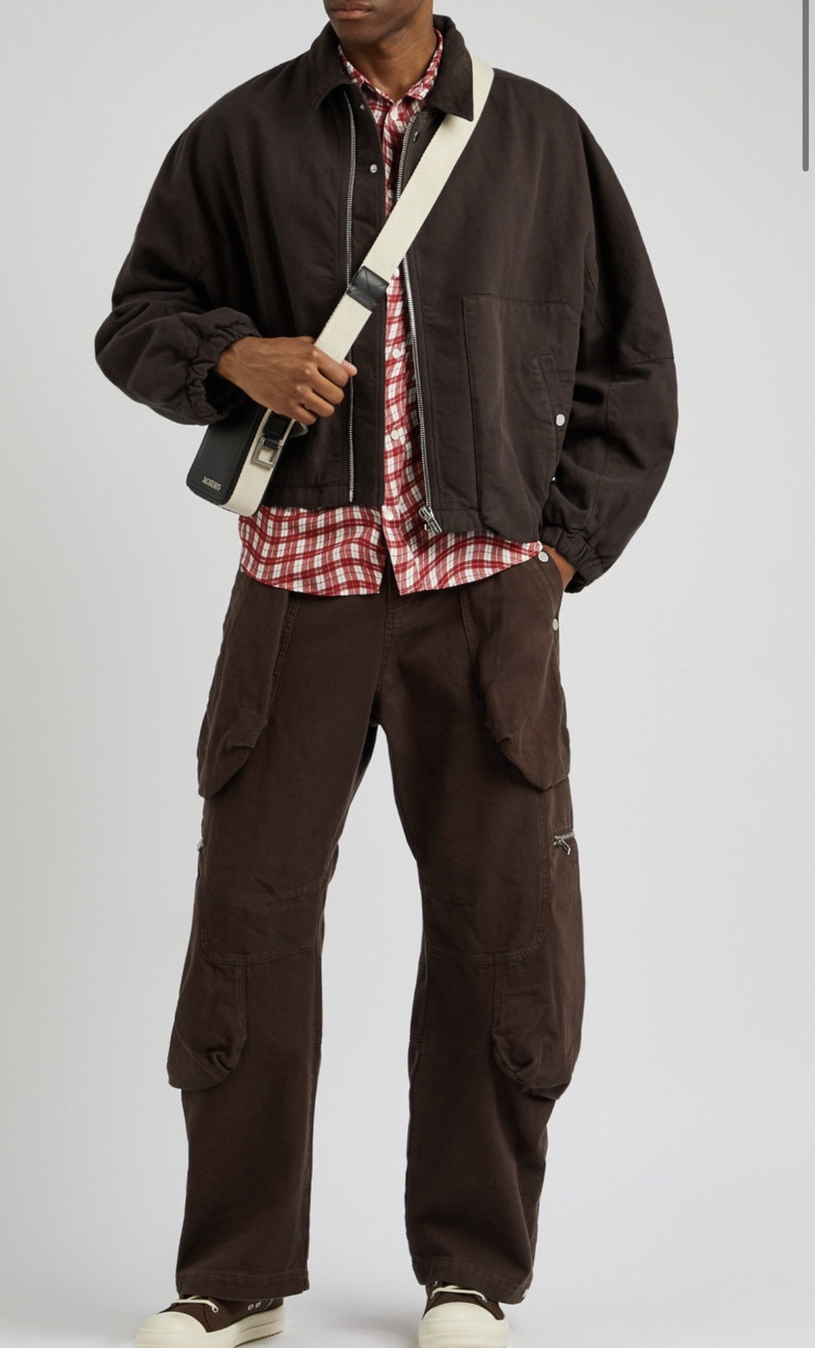 Jacquemus Jacquemus Le Blouson Trivela 'Dark Brown' Size US M / EU 48-50 / 2 - 2 Thumbnail