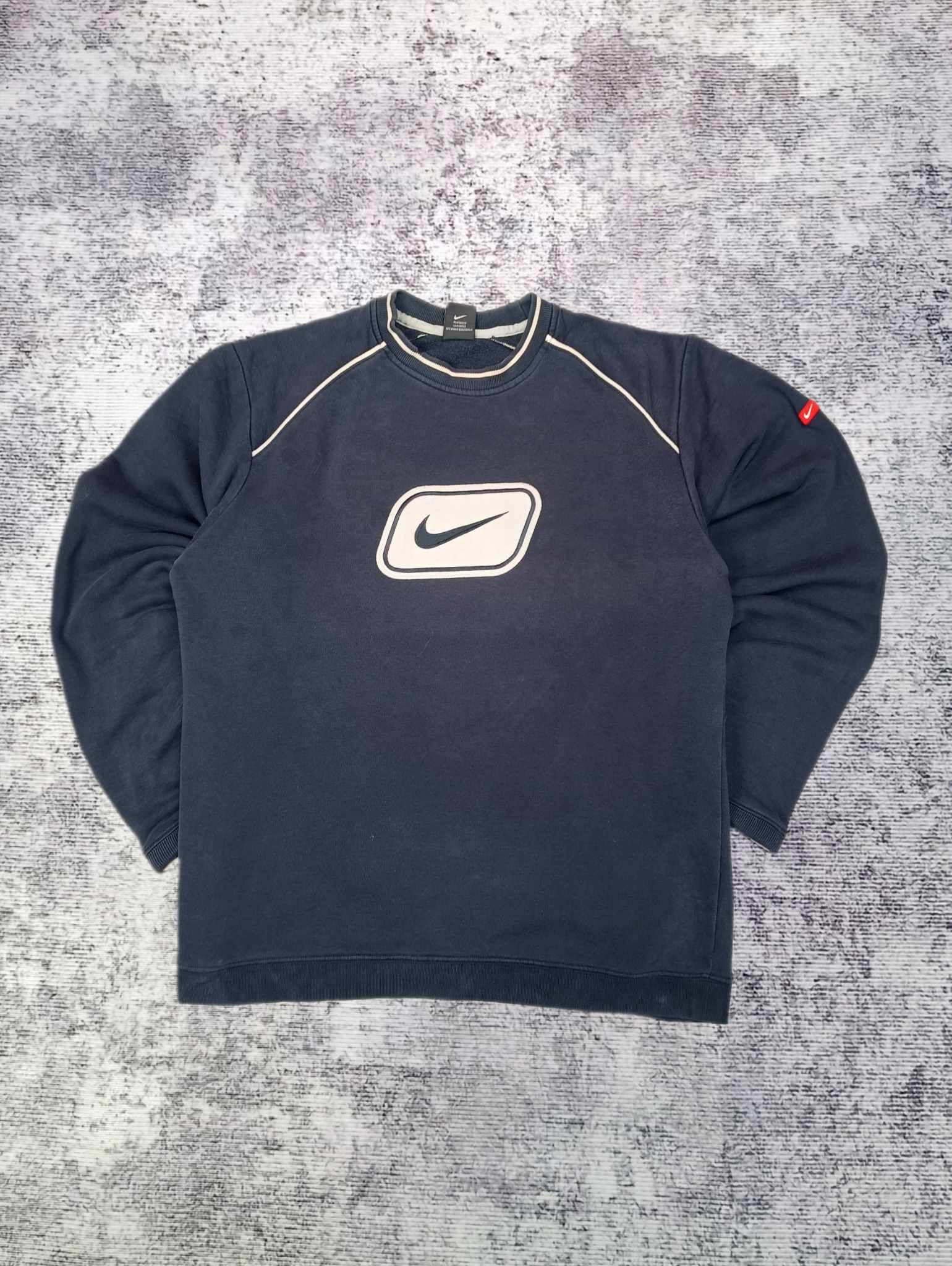 Nike × Vintage Vintage Nike sweatshirt 00s Solo Swoosh Embroidered Size M Size US M / EU 48-50 / 2 - 1 Thumbnail