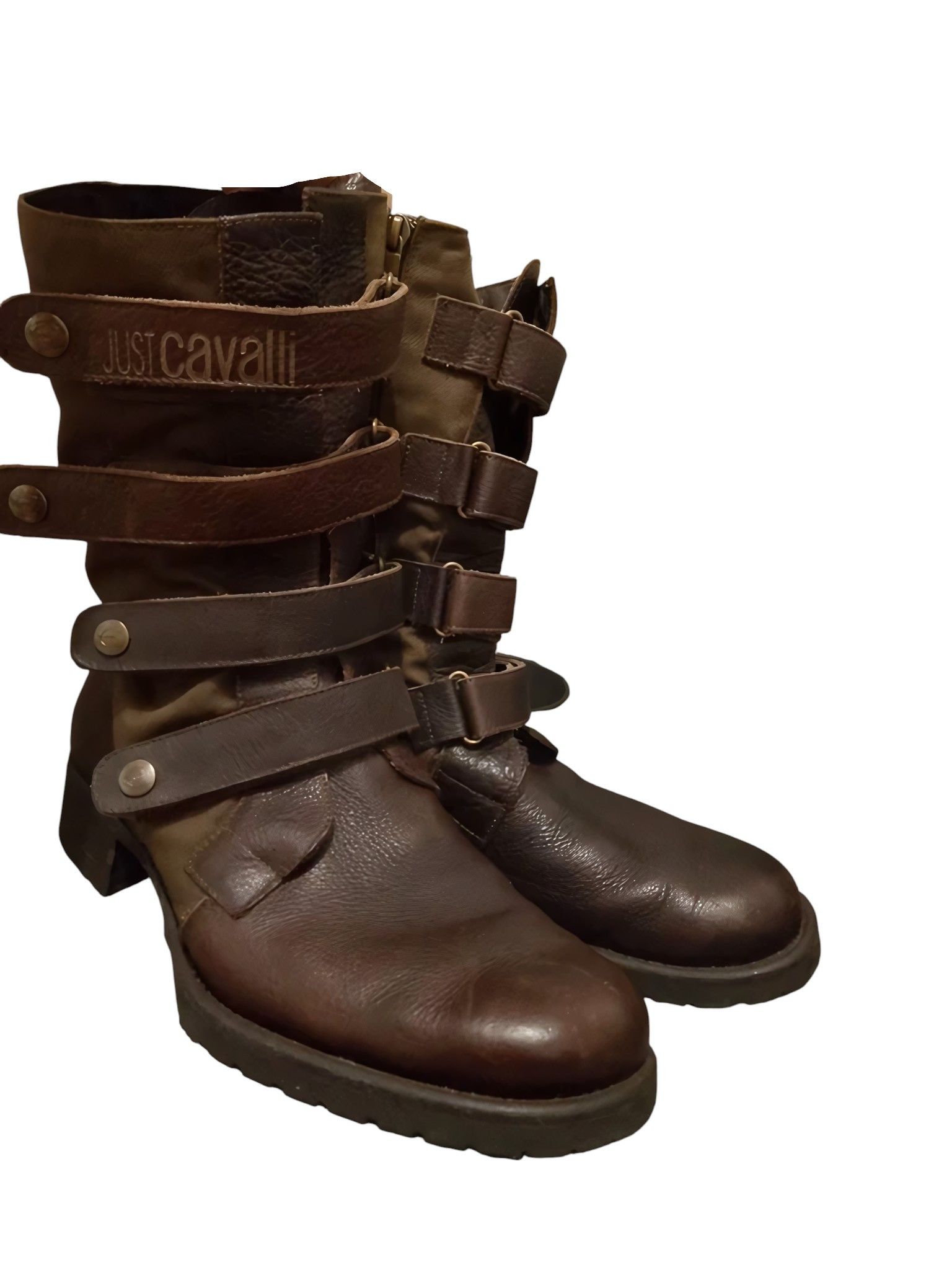 Roberto Cavalli ARCHIVE BIKER BOOTS Size US 10 / EU 43 - 5 Thumbnail