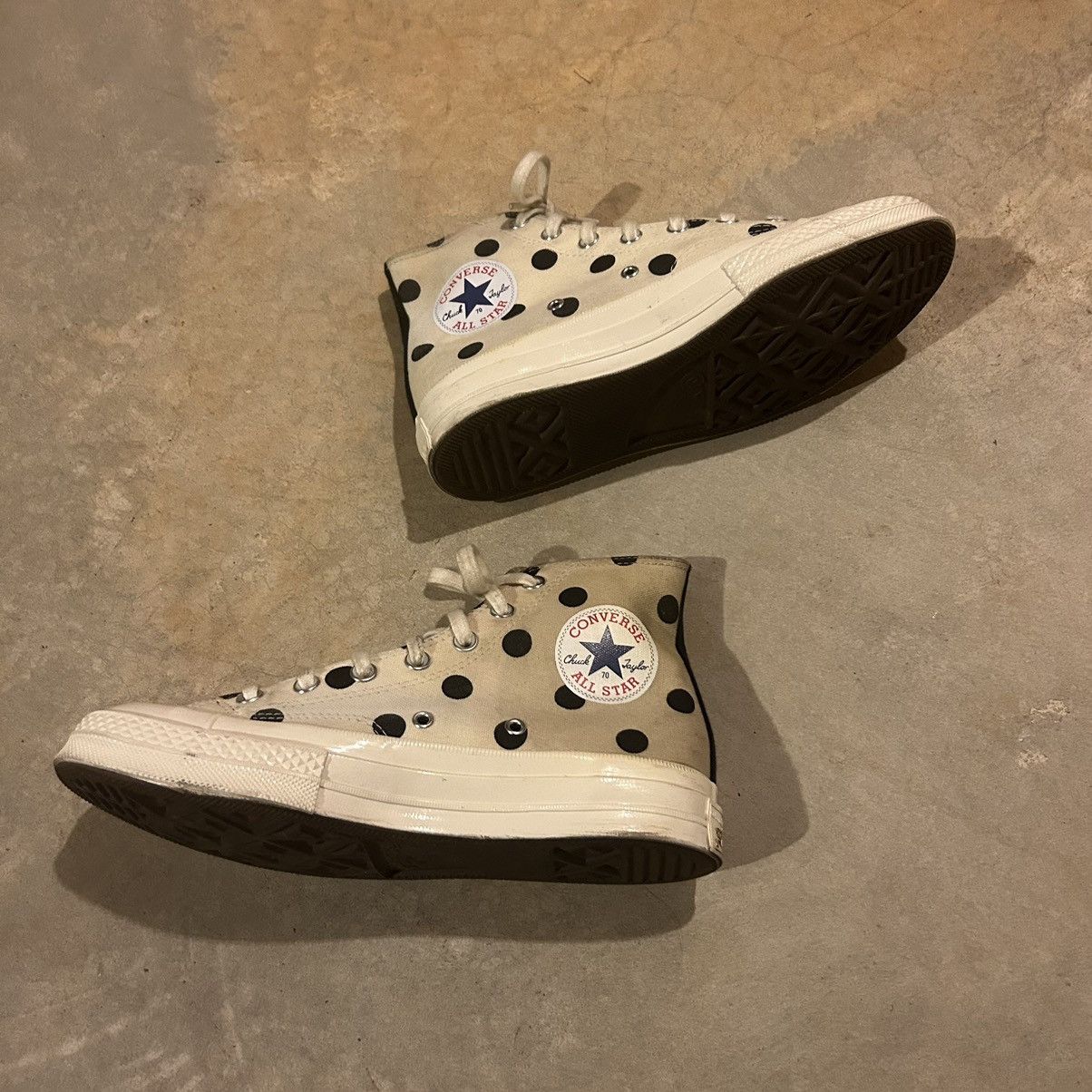 Comme des Garcons PLAY × Converse Converse All Star 70 Hi CDG Play Polka Dot US 6 Size US 6 / EU 39 - 6 Thumbnail