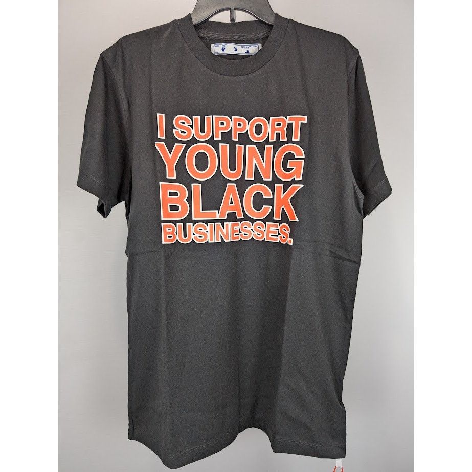 Off-White o1rshd1 Black Business Short Sleeve T-Shirt in Black Orange Size US L / EU 52-54 / 3 - 4 Thumbnail